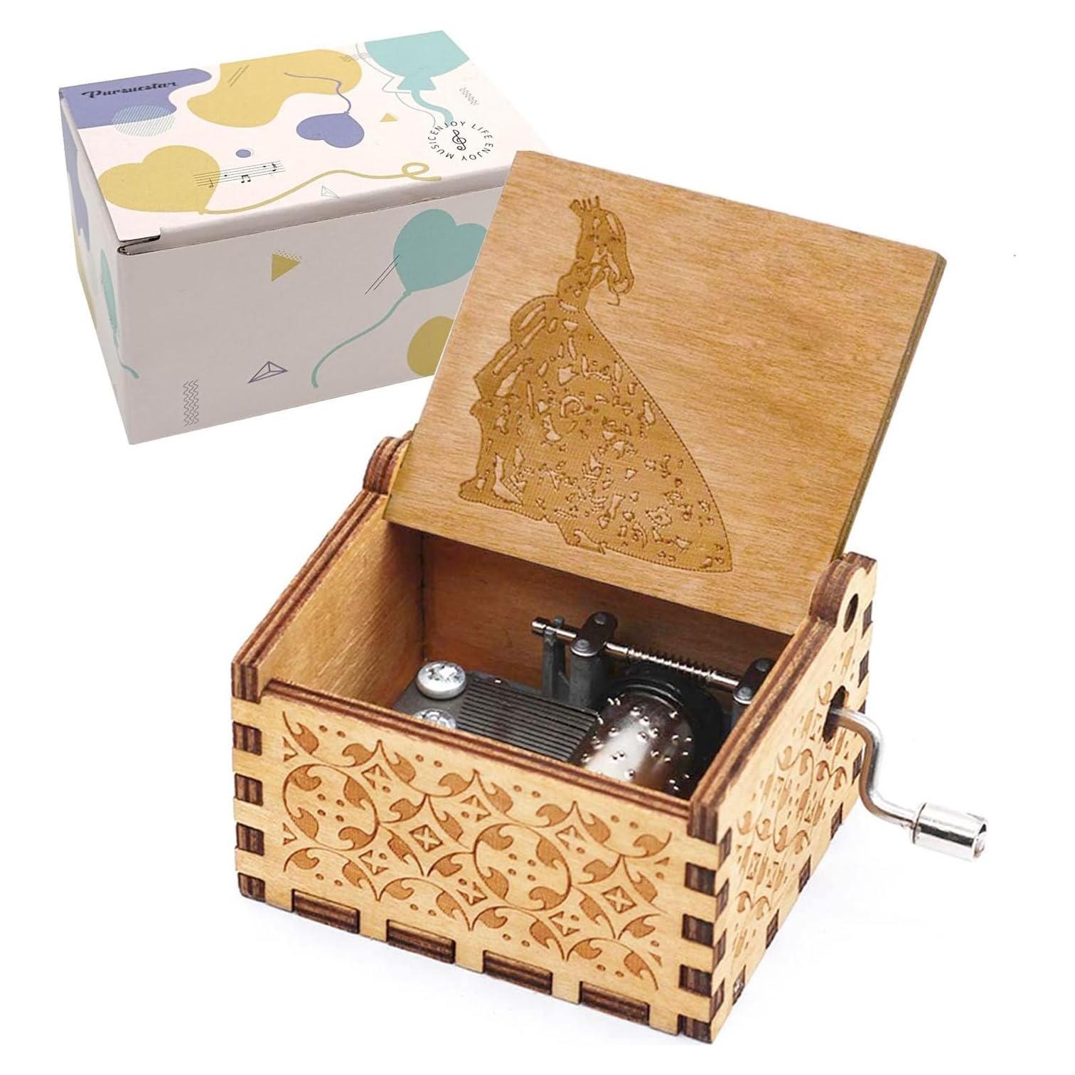 Caja de Música de Madera Pursuestar Fur Elise 8.9x5.8x4.8cm