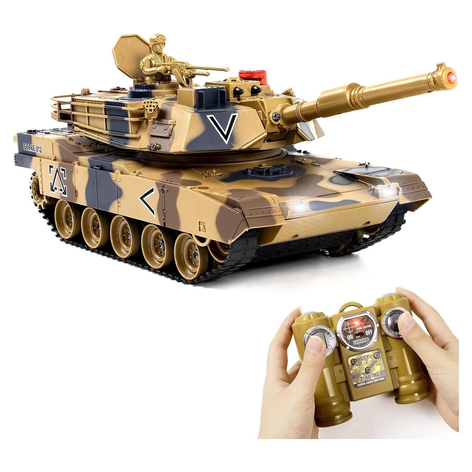 Tanque RC M1A2 Abrams Supdex 1/24 Control Remoto con Sonido