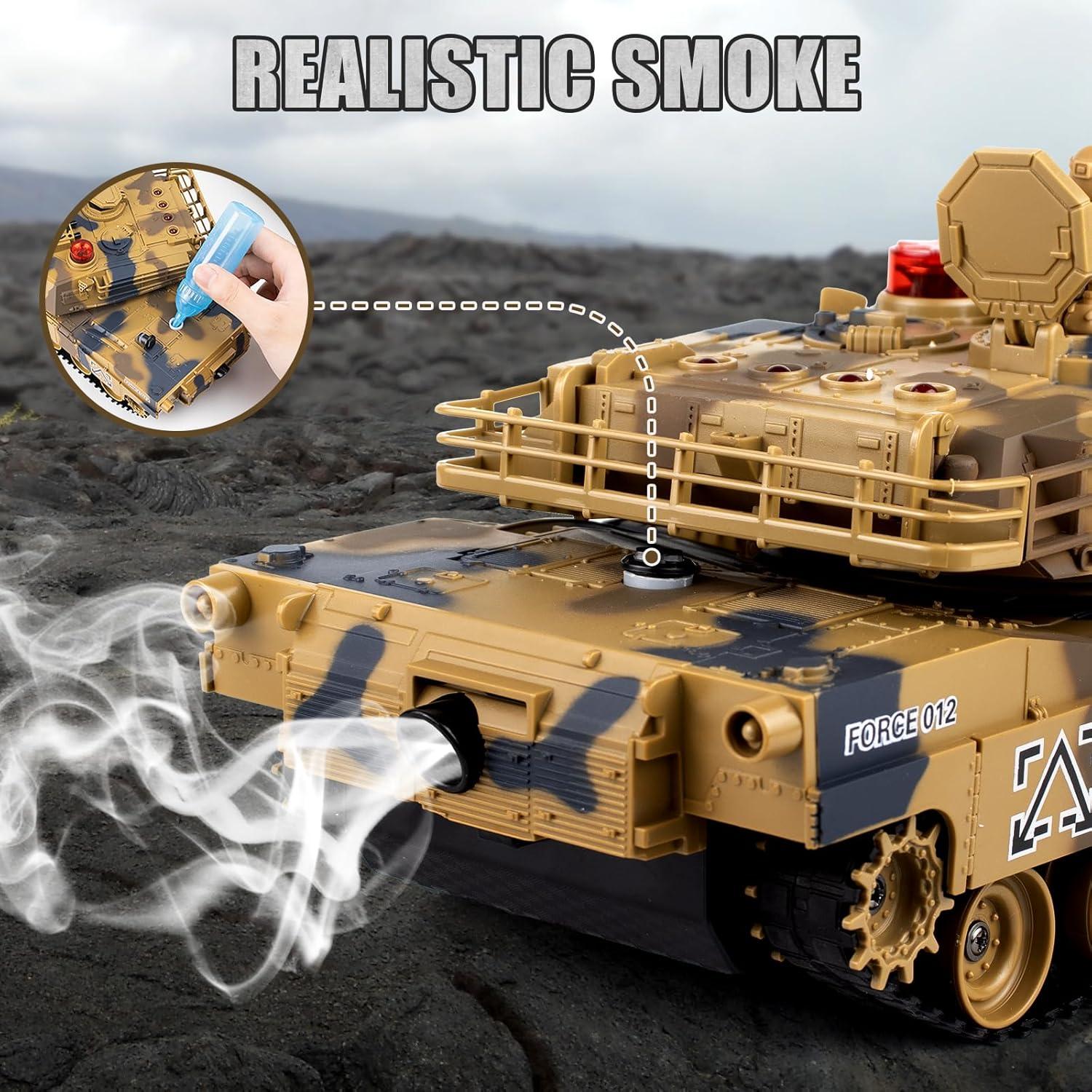 Tanque RC M1A2 Abrams Supdex 1/24 Control Remoto con Sonido