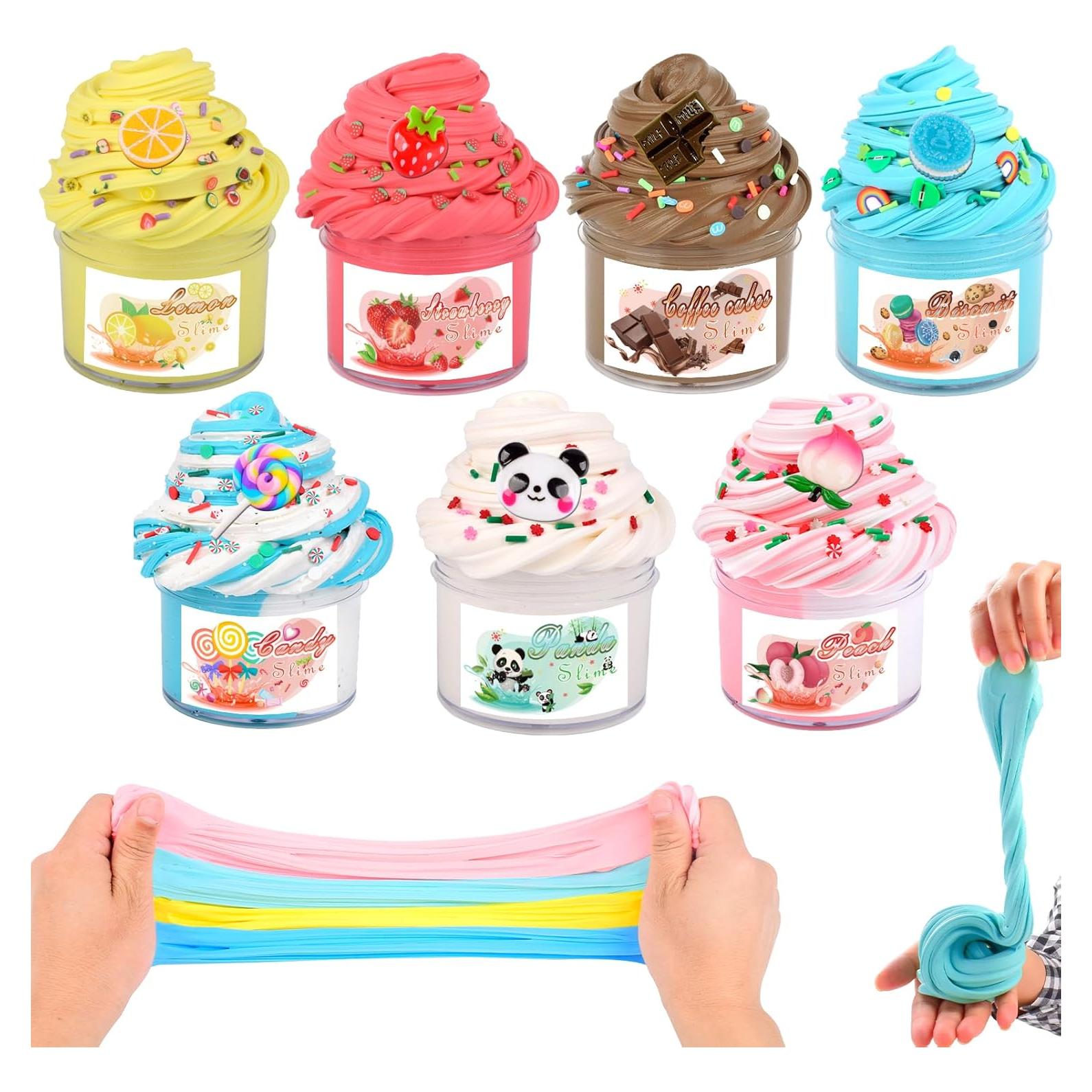 Kit de Slime Aromatizado Niuruilsi - 7 Paquetes Mantequilla