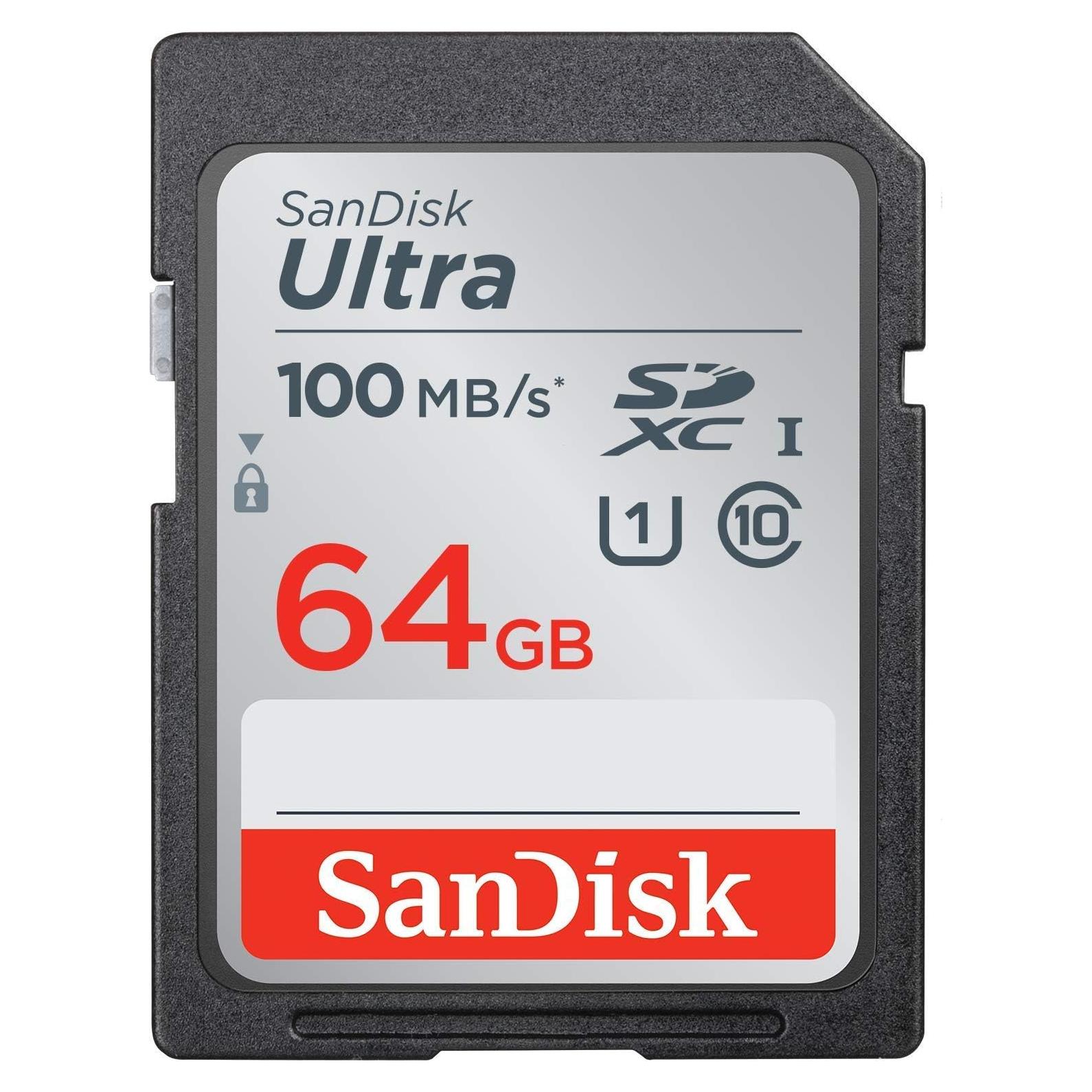 Tarjeta de Memoria SanDisk SD Ultra 64GB para Canon DSLR