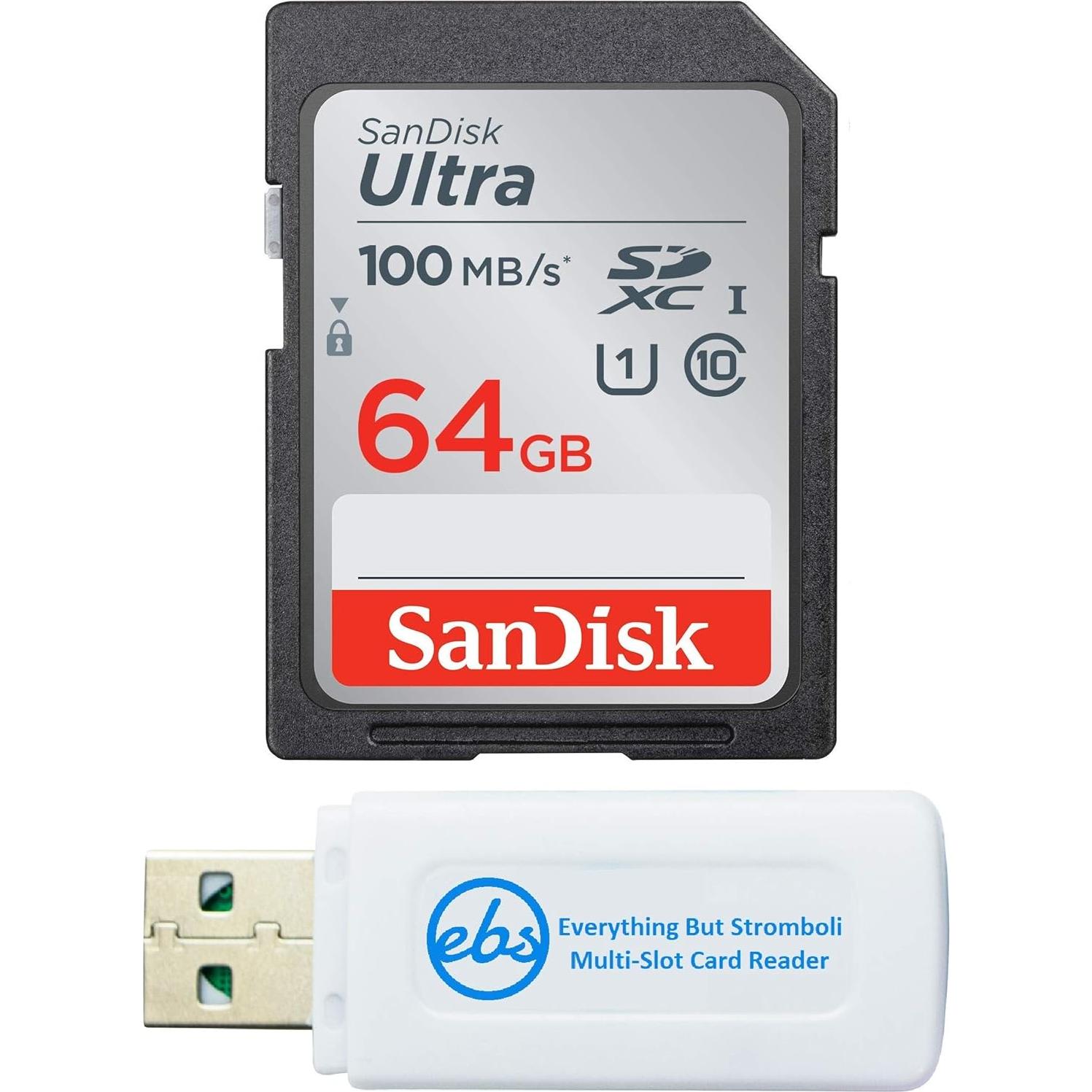 Tarjeta de Memoria SanDisk SD Ultra 64GB para Canon DSLR