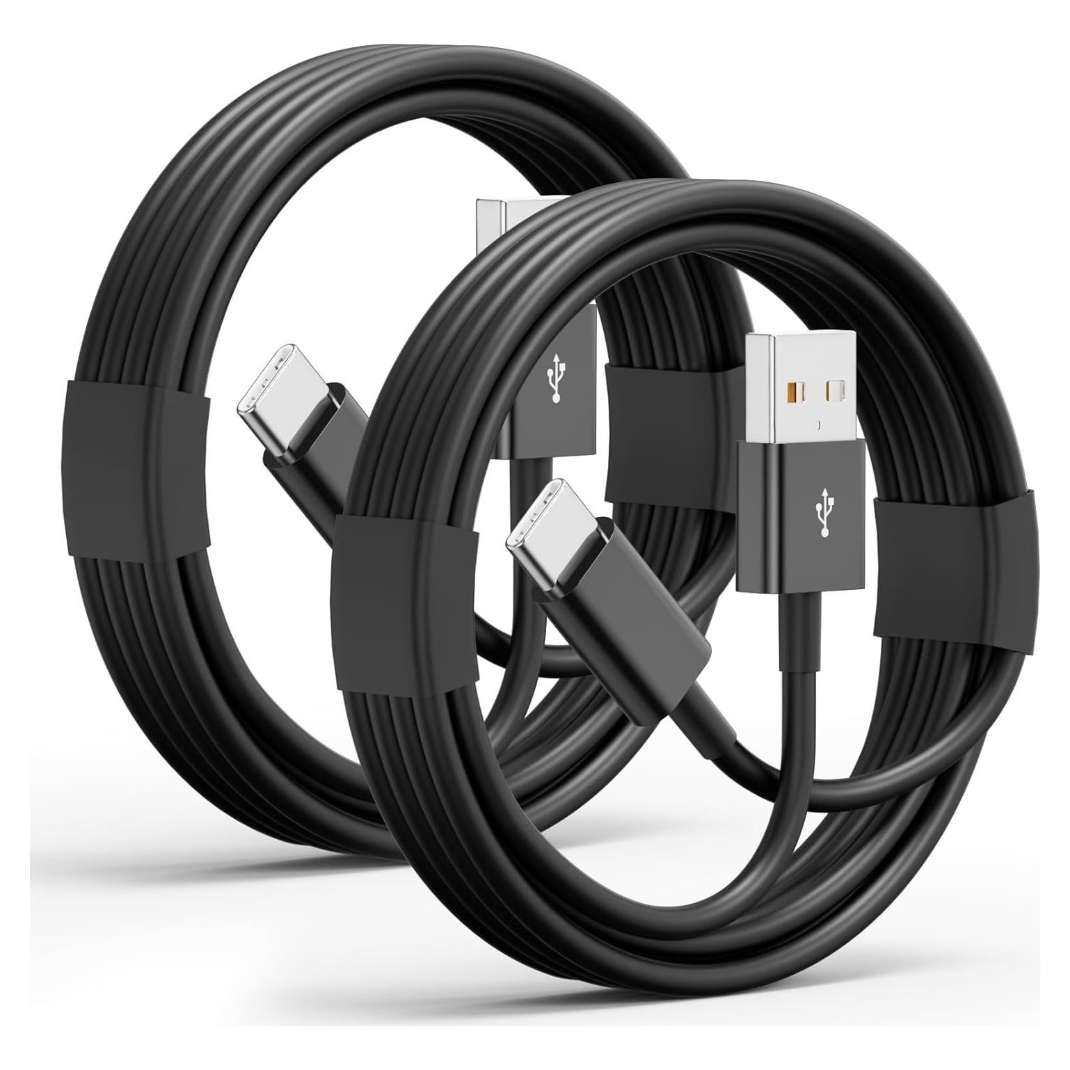 Cable Carplay USB A a USB C 2Pack 91cm Negro para iPhone 15/16