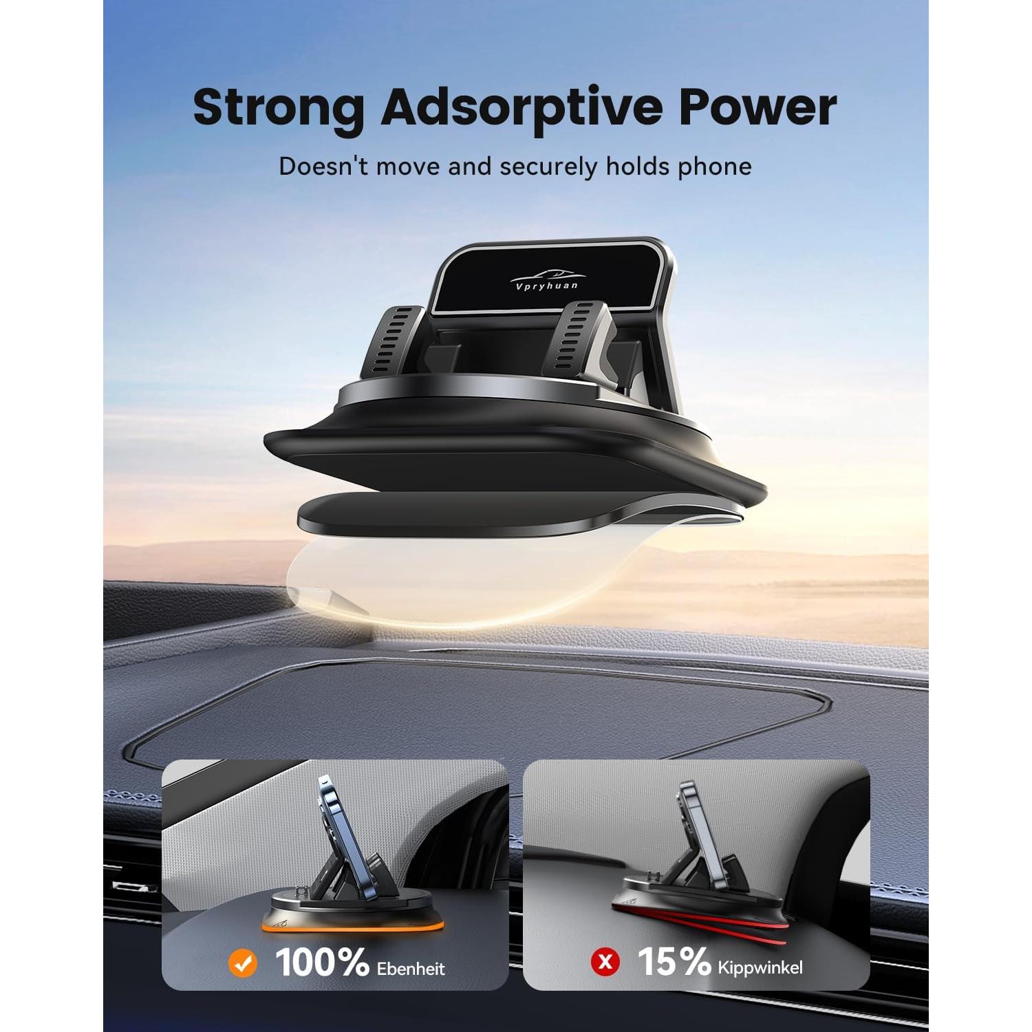 Soporte para Teléfono de Automóvil Vpryhuan 2025 Ajustable