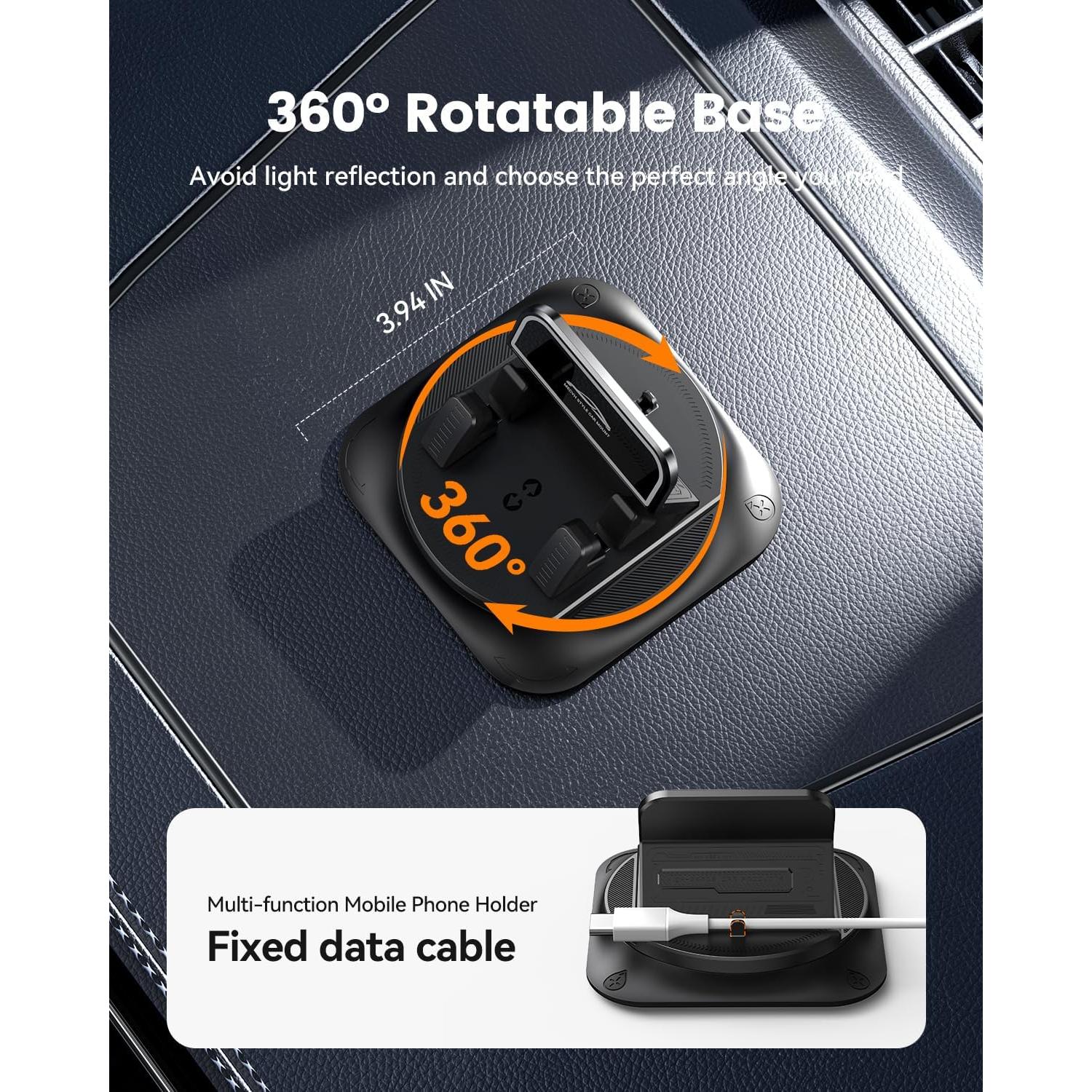 Soporte para Teléfono de Automóvil Vpryhuan 2025 Ajustable