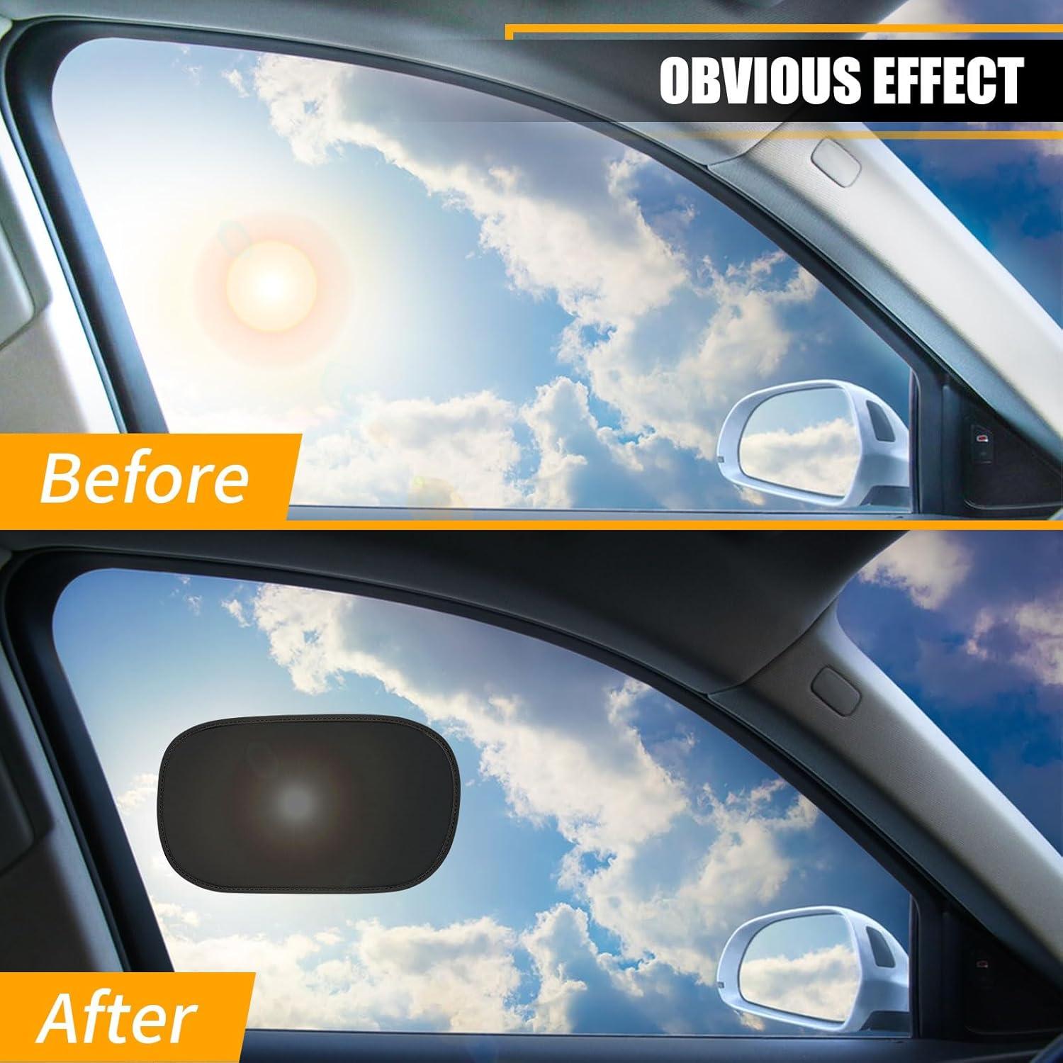 Mini Cortina Solar Adherente Estática HOMEYA 2 Paquete 23.9x17.3cm