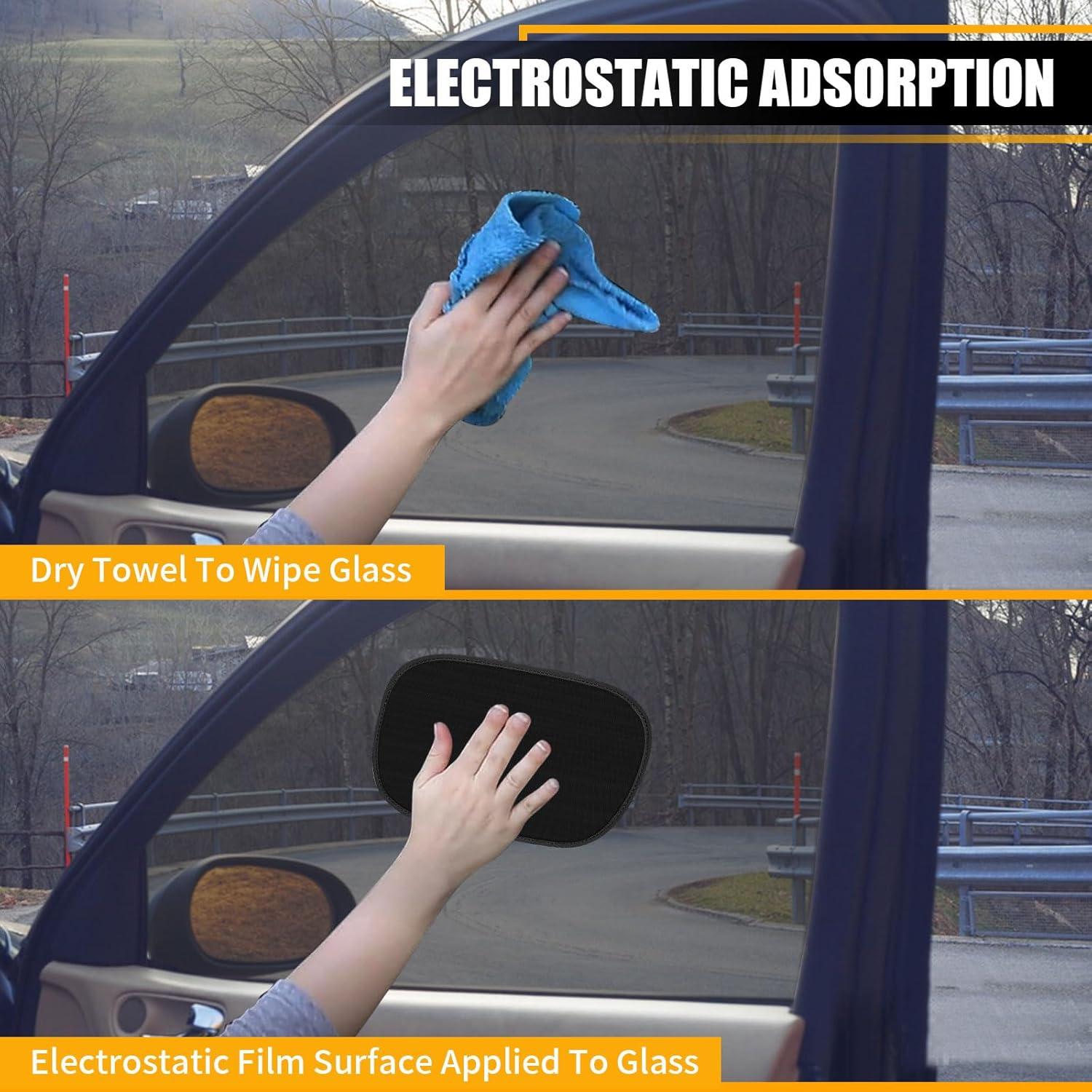 Mini Cortina Solar Adherente Estática HOMEYA 2 Paquete 23.9x17.3cm