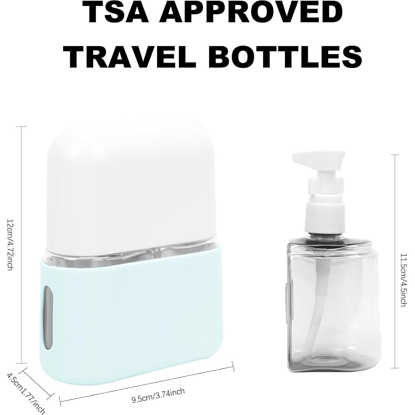 Botellas de Viaje Skycase 2 en 1 - A Prueba de Fugas, 100ml