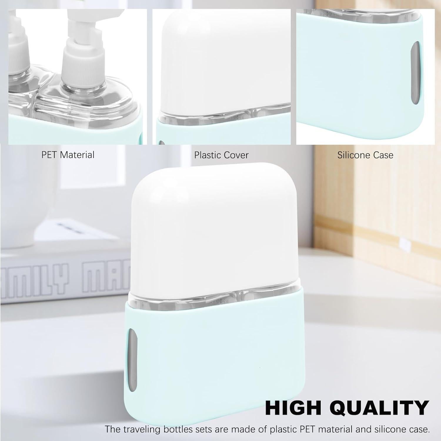 Botellas de Viaje Skycase 2 en 1 - A Prueba de Fugas, 100ml