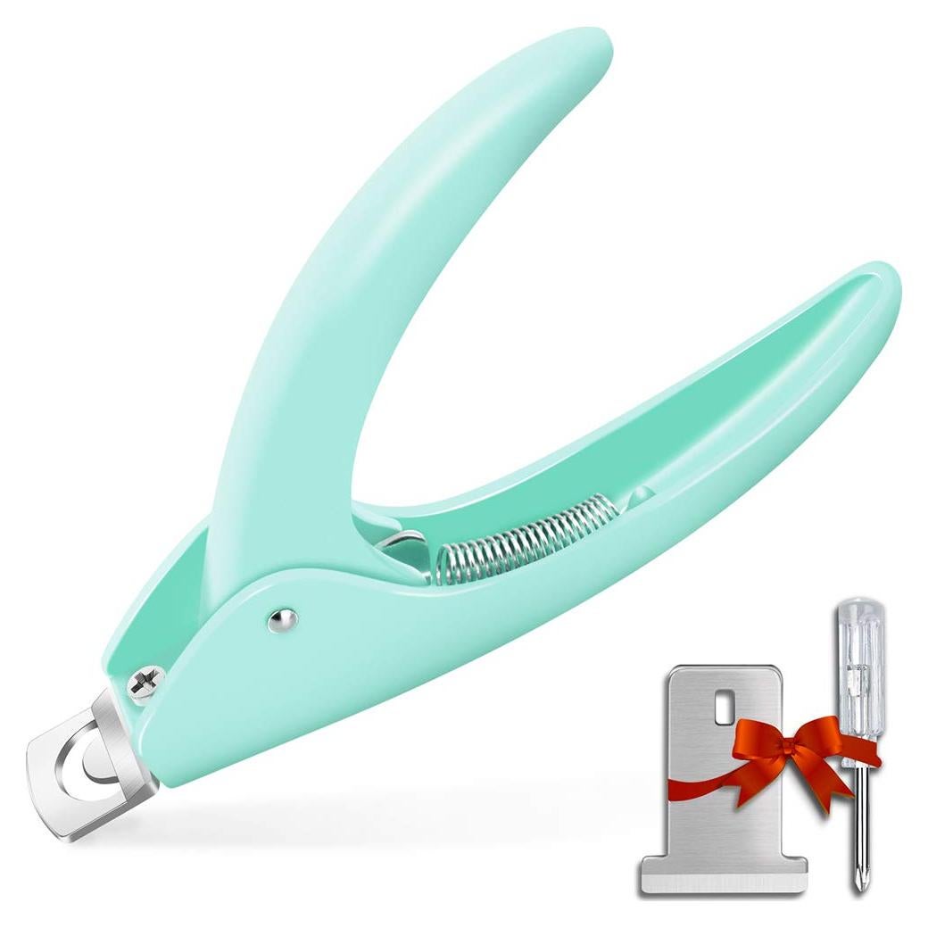 Cortador de Uñas Falsas GA&EN Verde Acrílico Ajustable