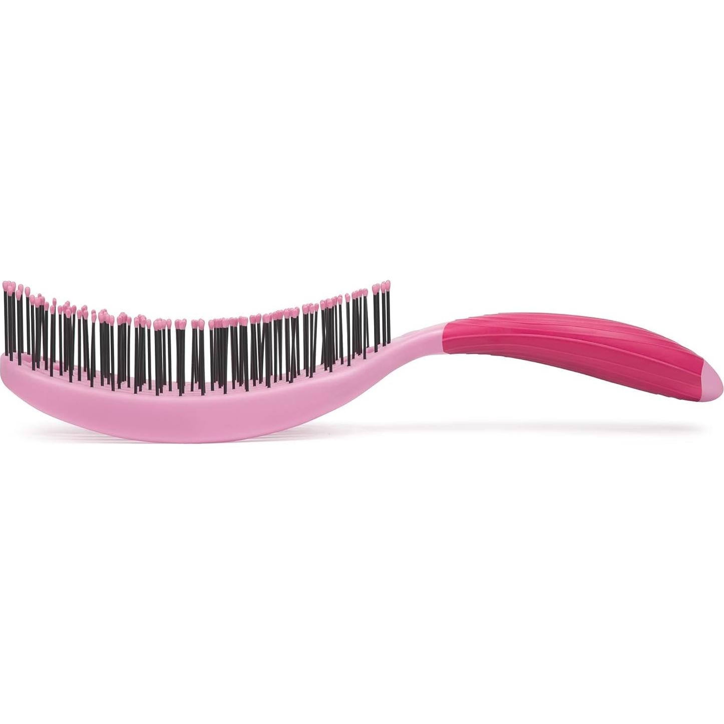 Cepillo Curvado Profesional NuWay 4Hair Rosa Pétalo 21.5cm