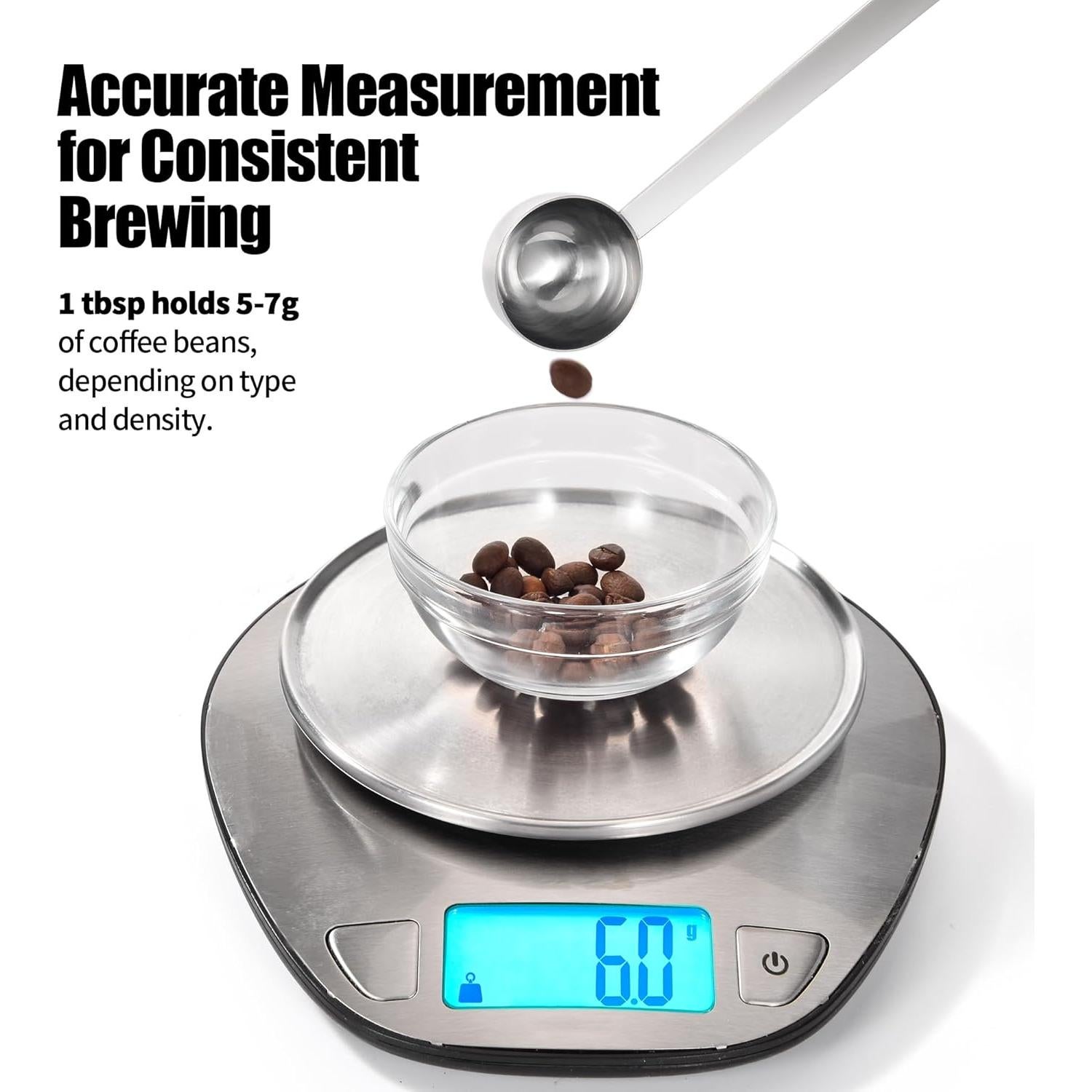 Cuchara Medidora de Acero Inoxidable Doosu 15ml 14.5cm