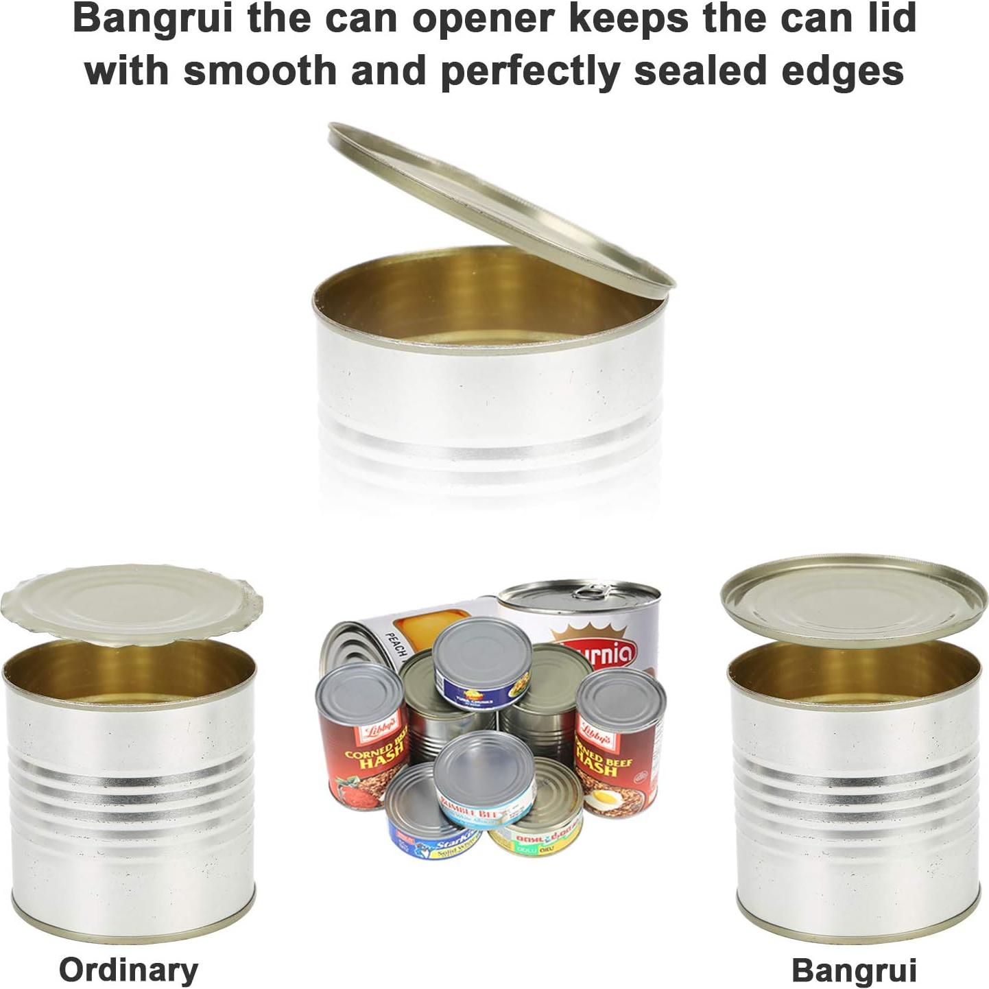 Abridor de Latas Manual 4-en-1 Bangrui Azul - Seguro y Versátil