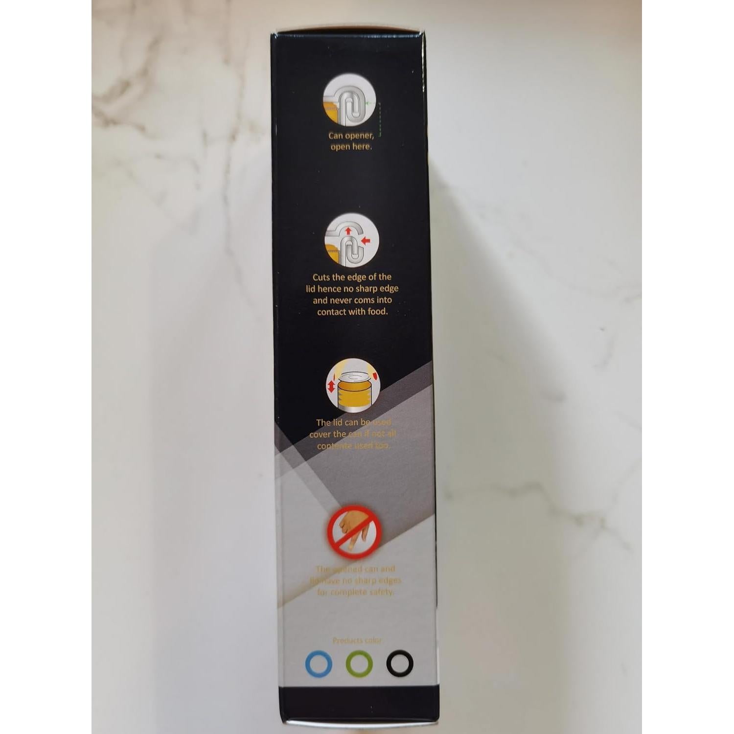 Abridor de Latas Manual 4-en-1 Bangrui Azul - Seguro y Versátil