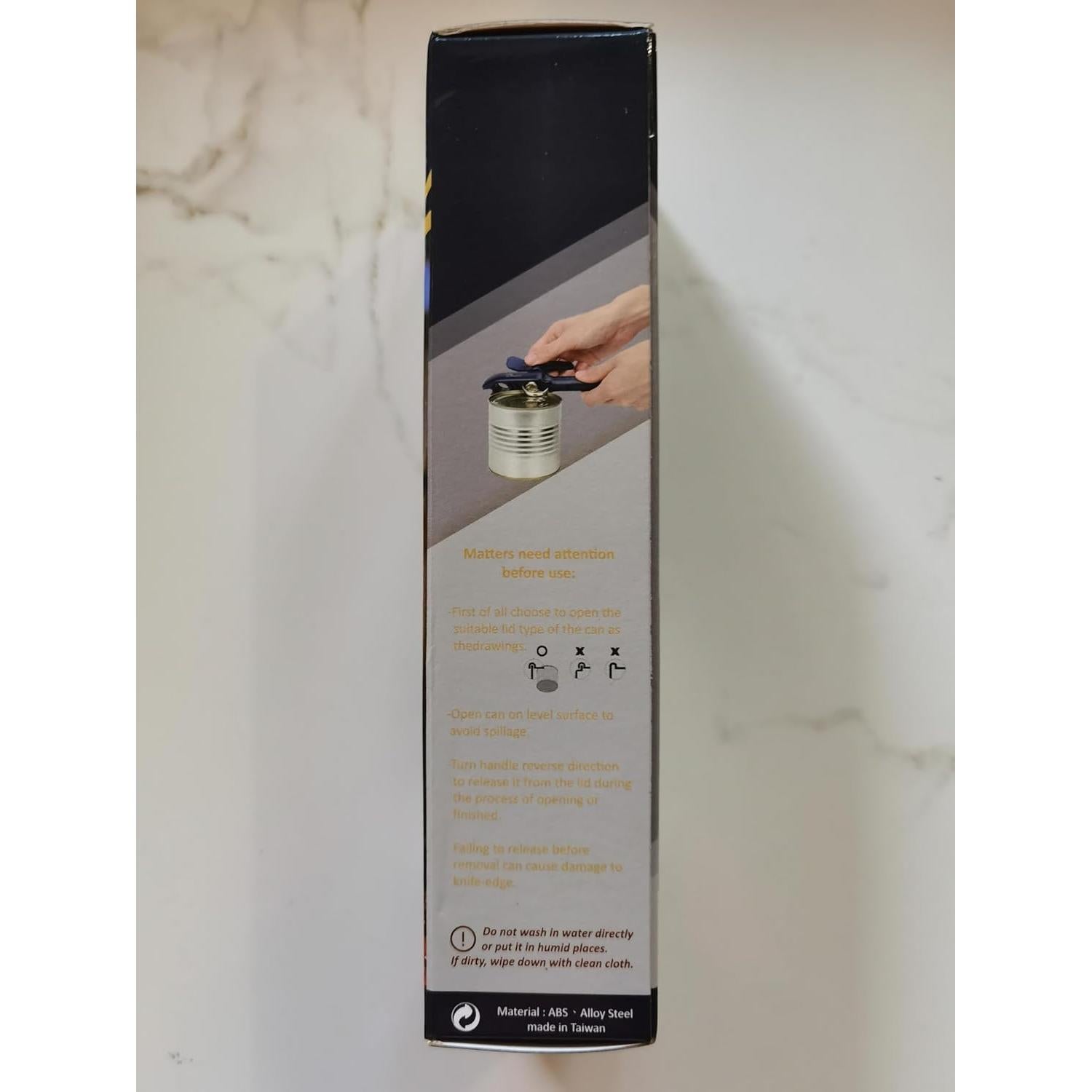 Abridor de Latas Manual 4-en-1 Bangrui Azul - Seguro y Versátil