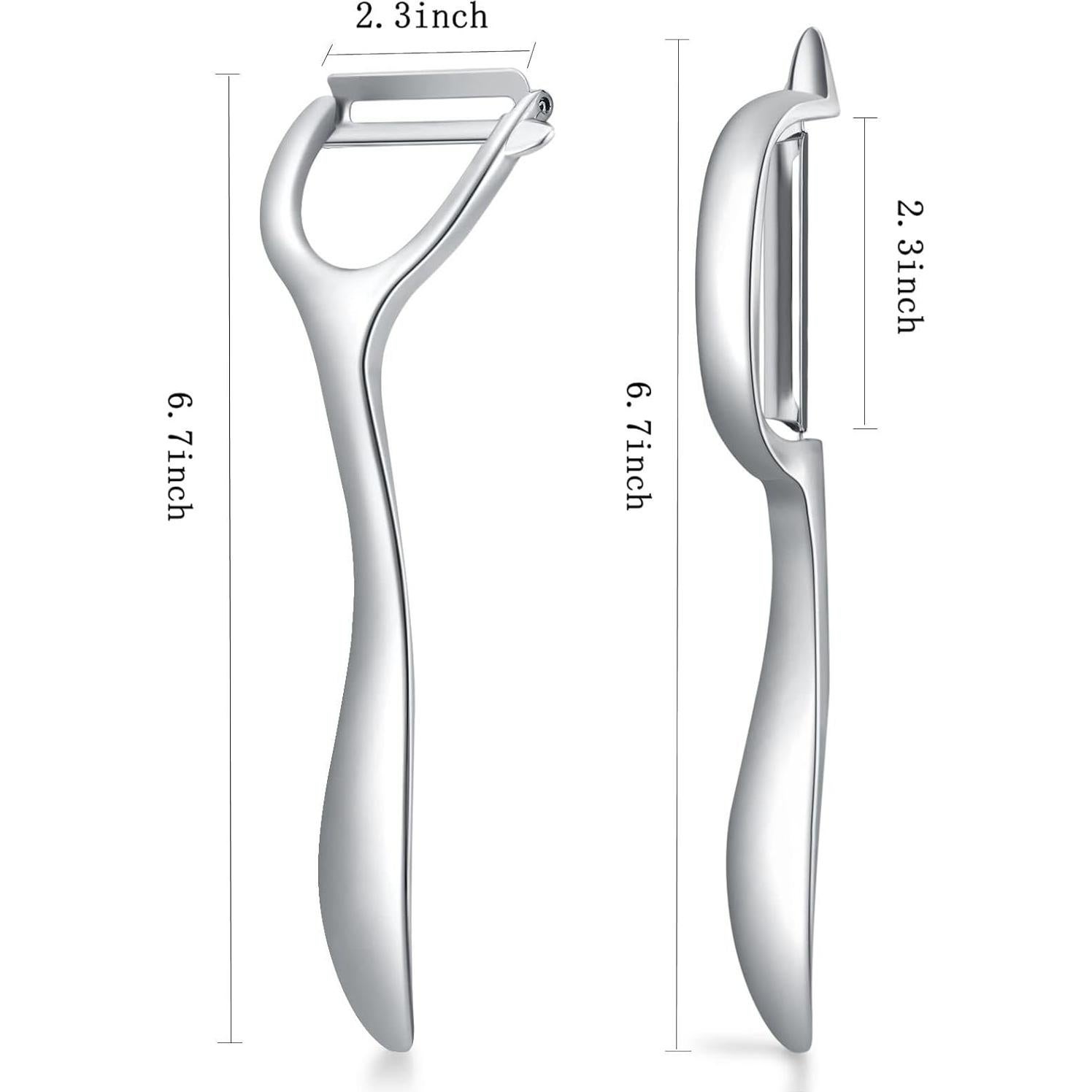 Juego de 2 peladores de verduras Honsen acero inoxidable