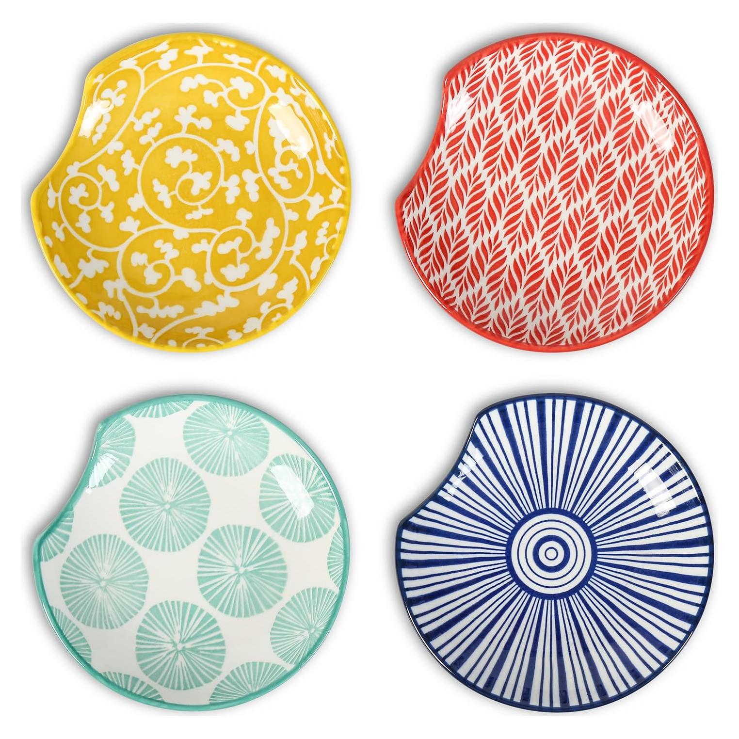 Soporte de Cuchara de Cerámica Selamica - Juego de 4 Colores