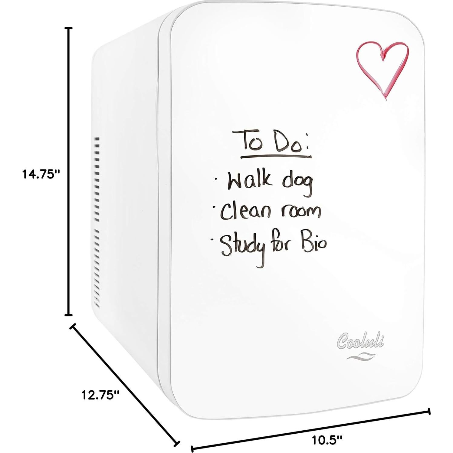 Mini Refrigerador Cooluli Vibe 15L con Pizarra Magnética