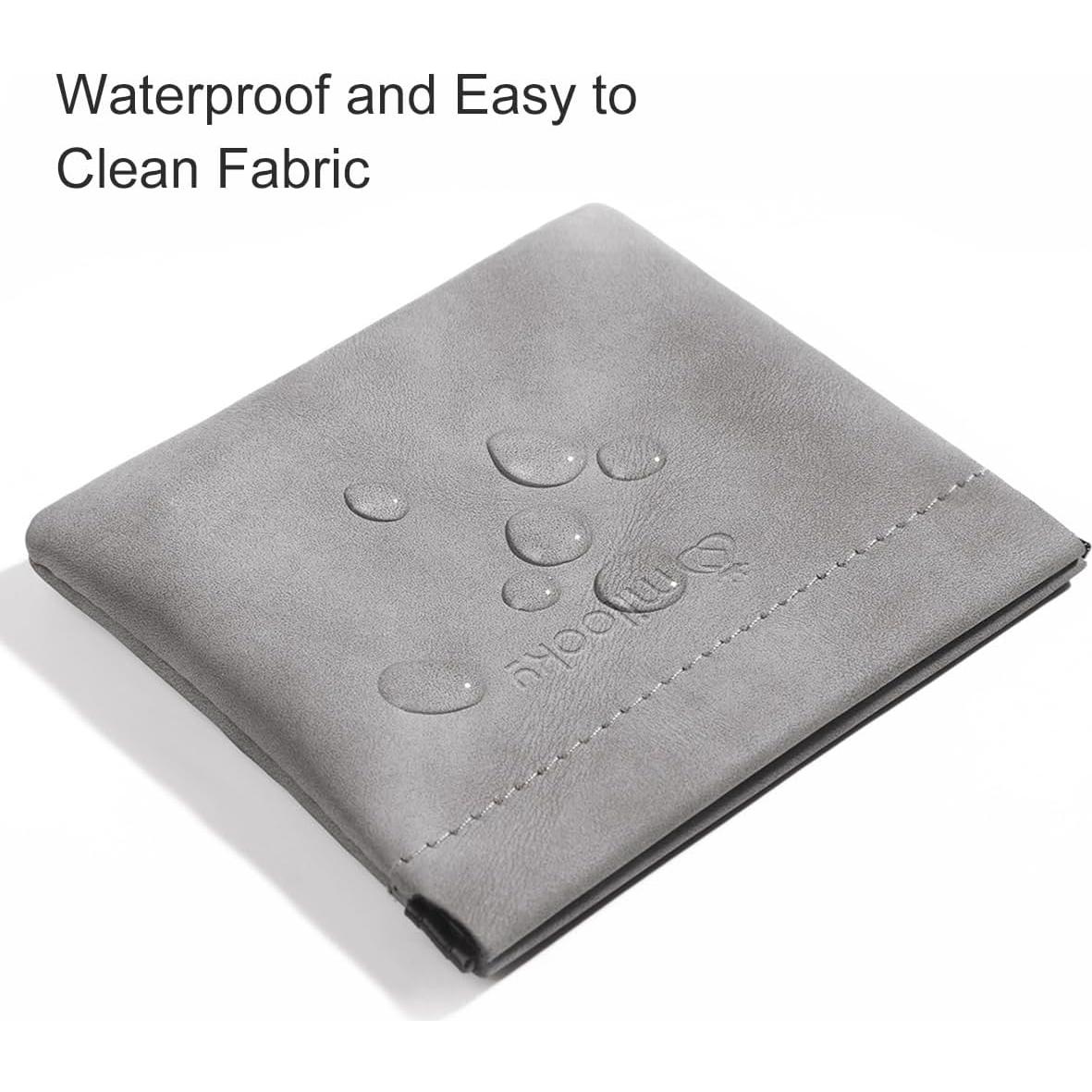 Earphone Case - Waterproof Earbud Pouch, Small Change Purse, Portable Coin Purse for Women and Men (Light Gray)