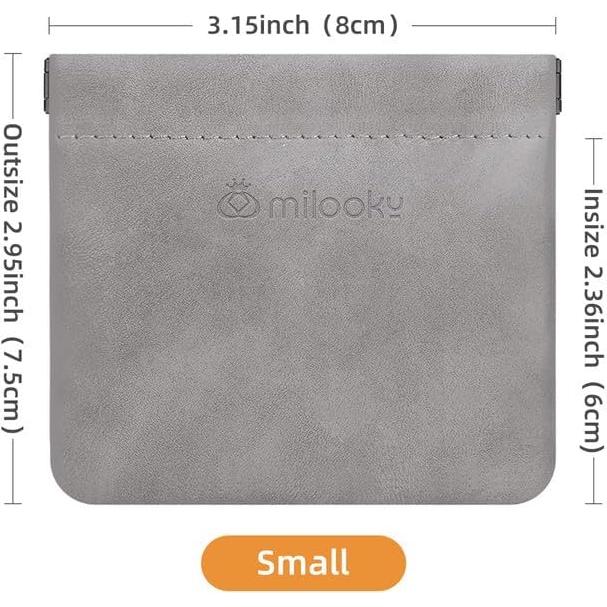 Earphone Case - Waterproof Earbud Pouch, Small Change Purse, Portable Coin Purse for Women and Men (Light Gray)