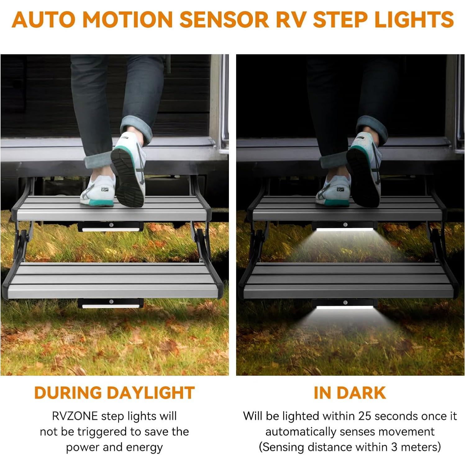 Luces de Escalera LED RVZONE con Sensor de Movimiento IP65