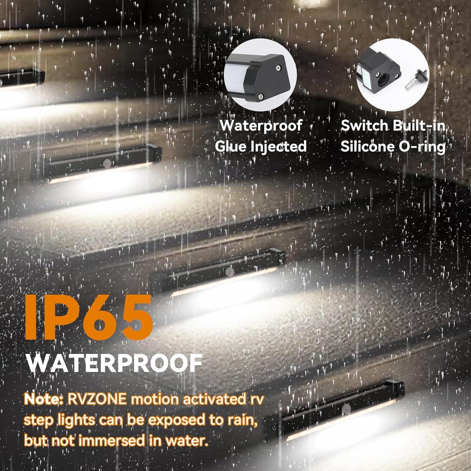 Luces de Escalera LED RVZONE con Sensor de Movimiento IP65