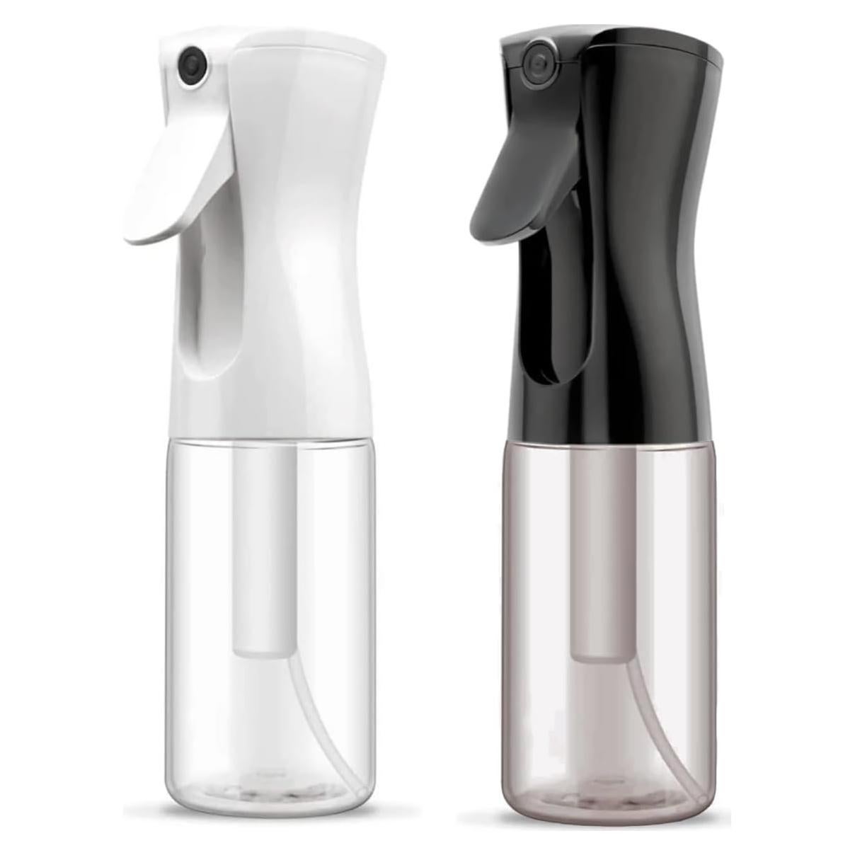 Botella de Spray Continua ELEMSY 200 ml - 2 Piezas, Nebulización Ultra Fina