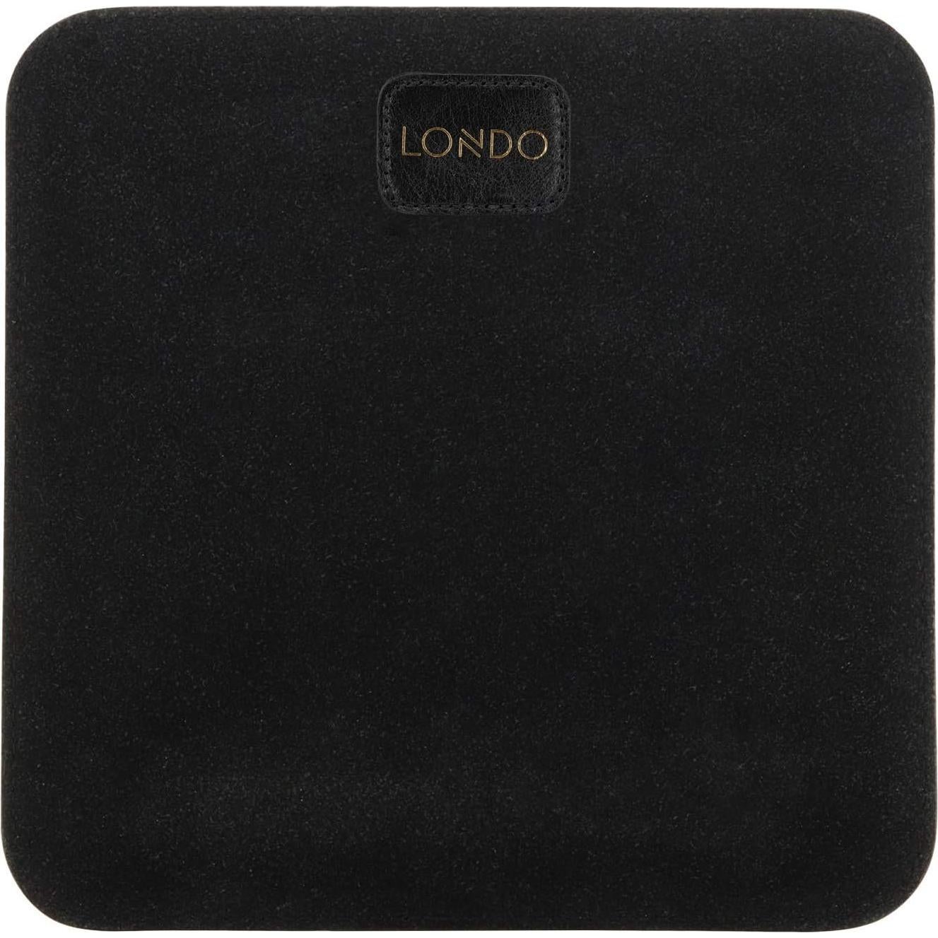 Alfombrilla de Ratón Londo de Cuero con Reposamuñecas - 20.8x20.8cm