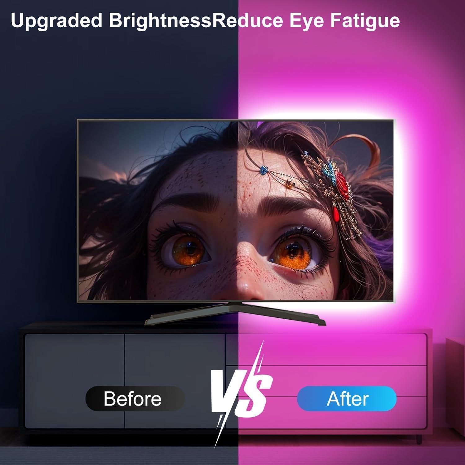 Luces LED RGB para TV Reemeer 2.99m Control Remoto APP