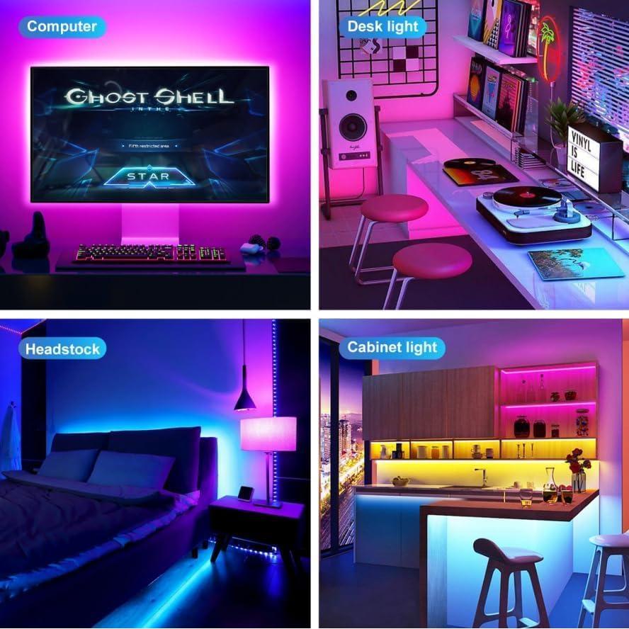 Luces LED RGB para TV Reemeer 2.99m Control Remoto APP