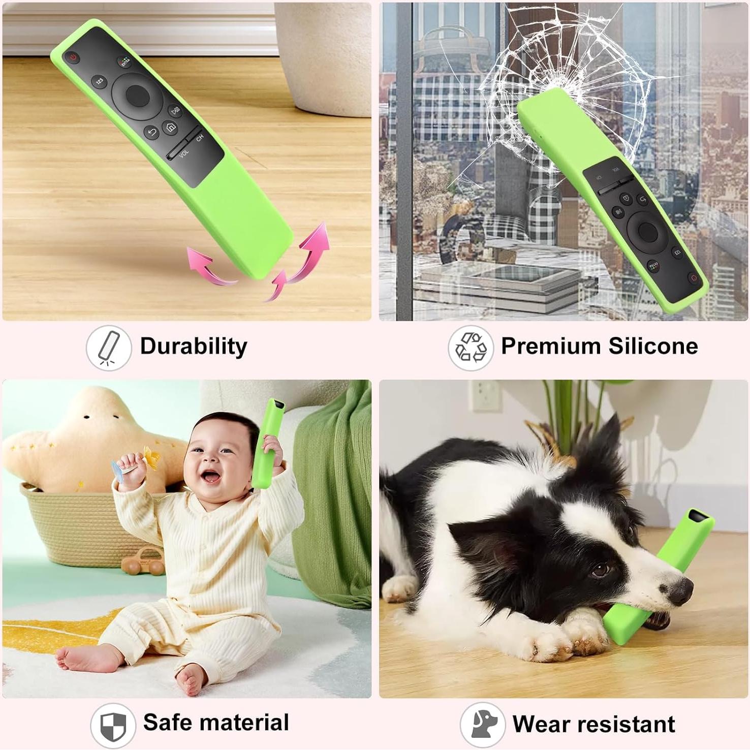 Funda Protectora de Silicona para Control Remoto Samsung BN59 - 2 Pack