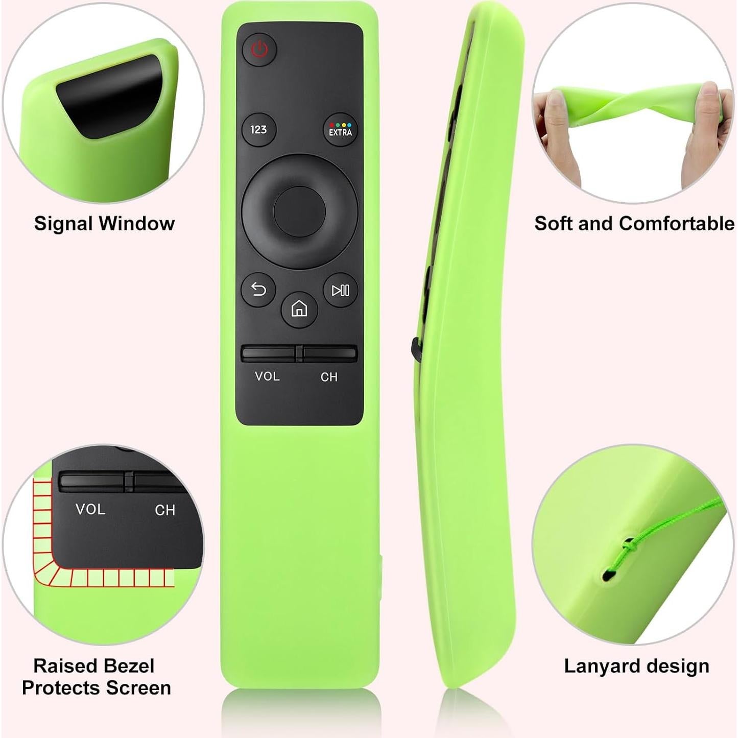 Funda Protectora de Silicona para Control Remoto Samsung BN59 - 2 Pack