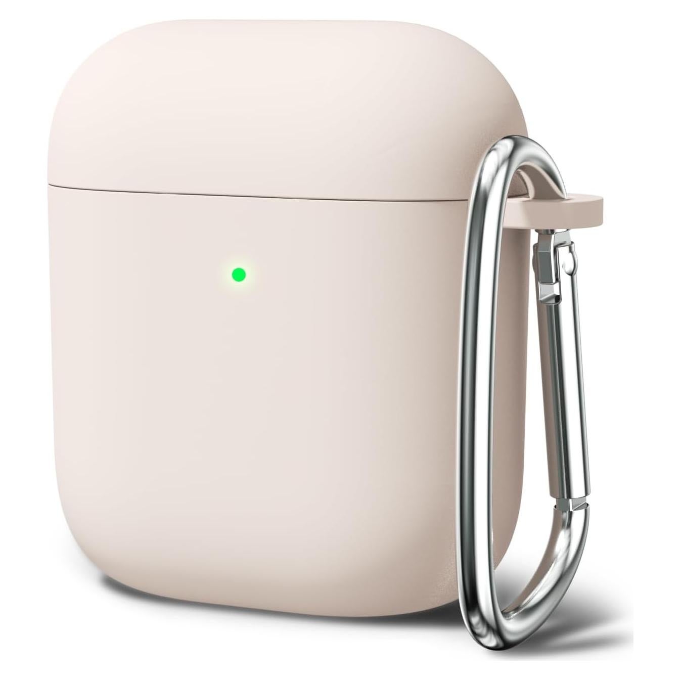 Funda de Silicona Oakxco para Airpods 1ª/2ª Gen Beige