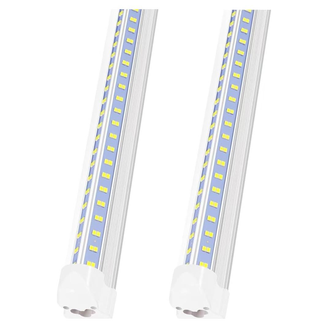 Luces de Taller LED AQIQUUT 4FT 50W 7000LM Paquete de 2