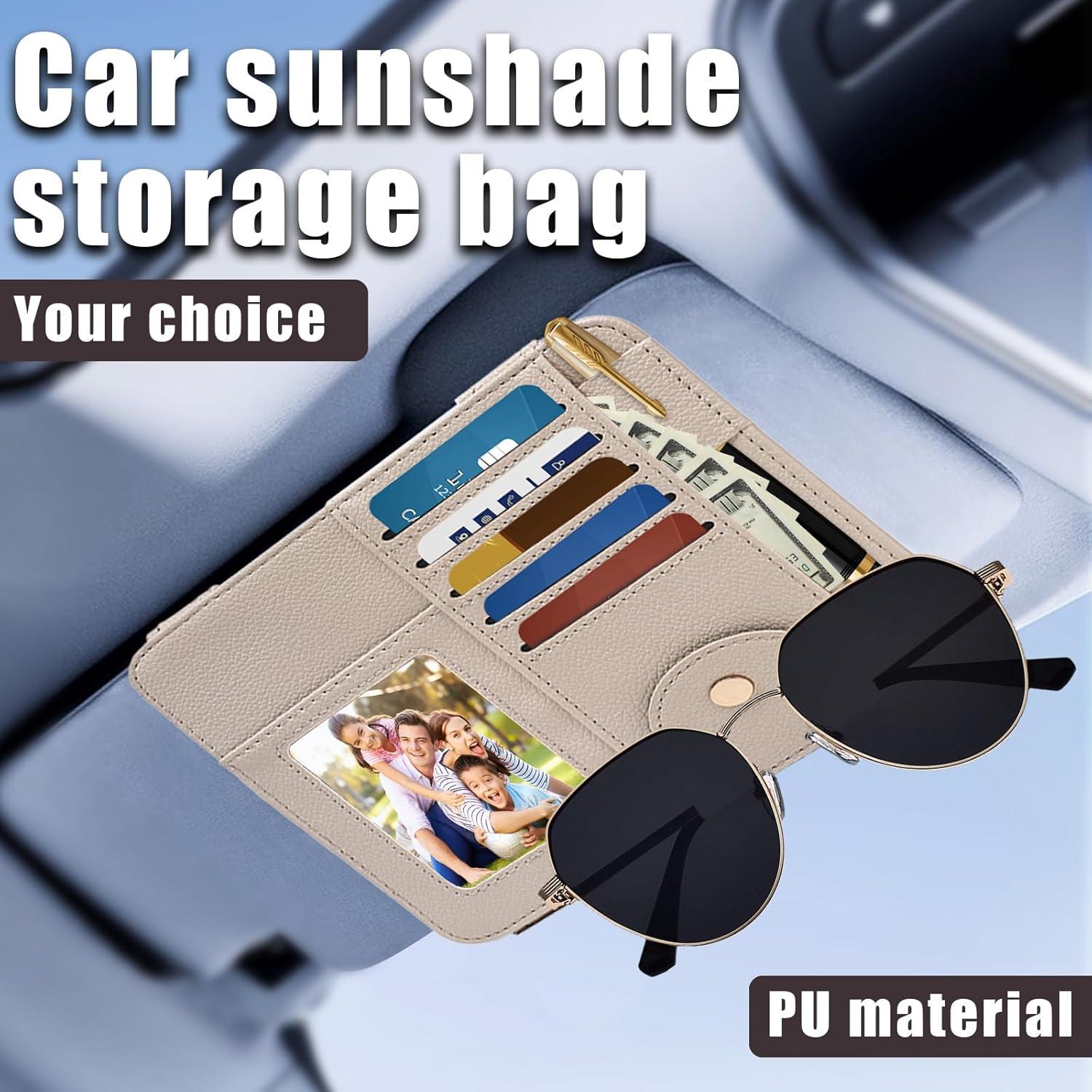 Organizador de Visera Peisicne Cuero Sintético Apricot 17.5x16cm