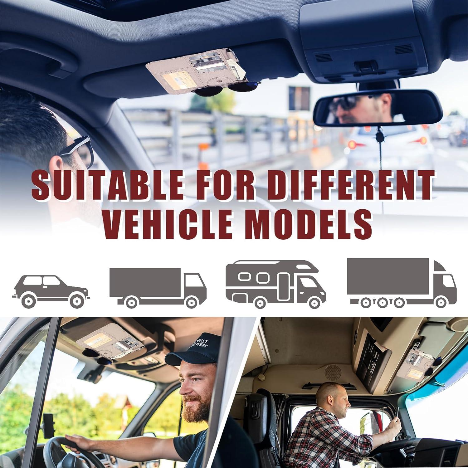 Organizador de Visera Peisicne Cuero Sintético Apricot 17.5x16cm