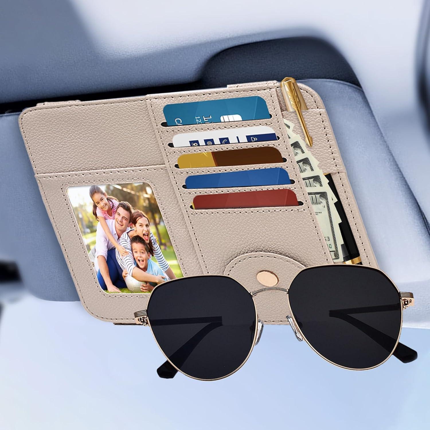 Organizador de Visera Peisicne Cuero Sintético Apricot 17.5x16cm