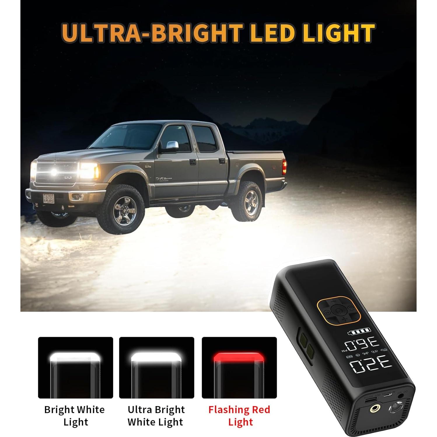 Compresor de Aire Portátil VIL Y12 150PSI 12V DC con Manómetro