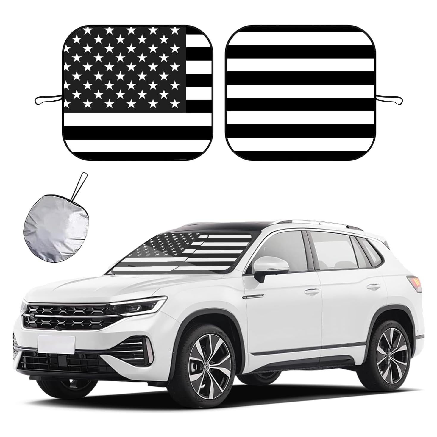 Ziciner Protector Solar para Parabrisas de Auto 2 Pcs 71.1x78.7cm