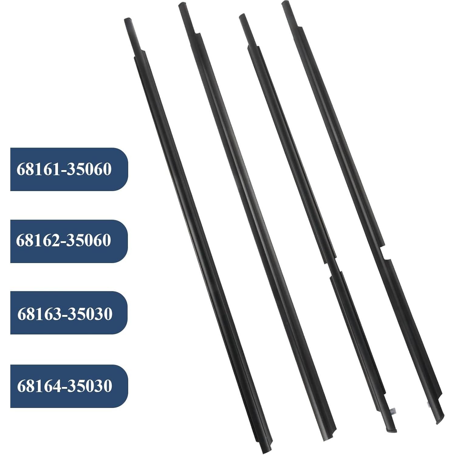 Sello de Moldura de Ventana ItranMc para Toyota 4Runner 2003-2009