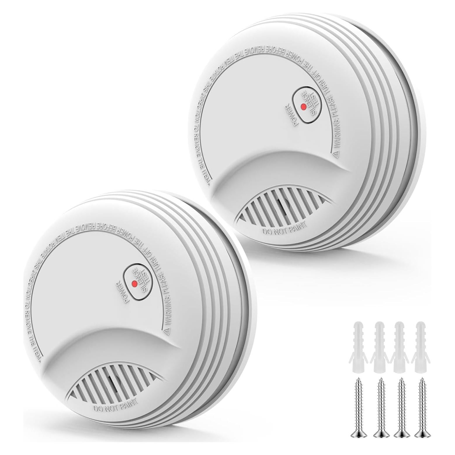 Paquete de 2 Detectores de Humo XUK Fotoeléctrico 85dB