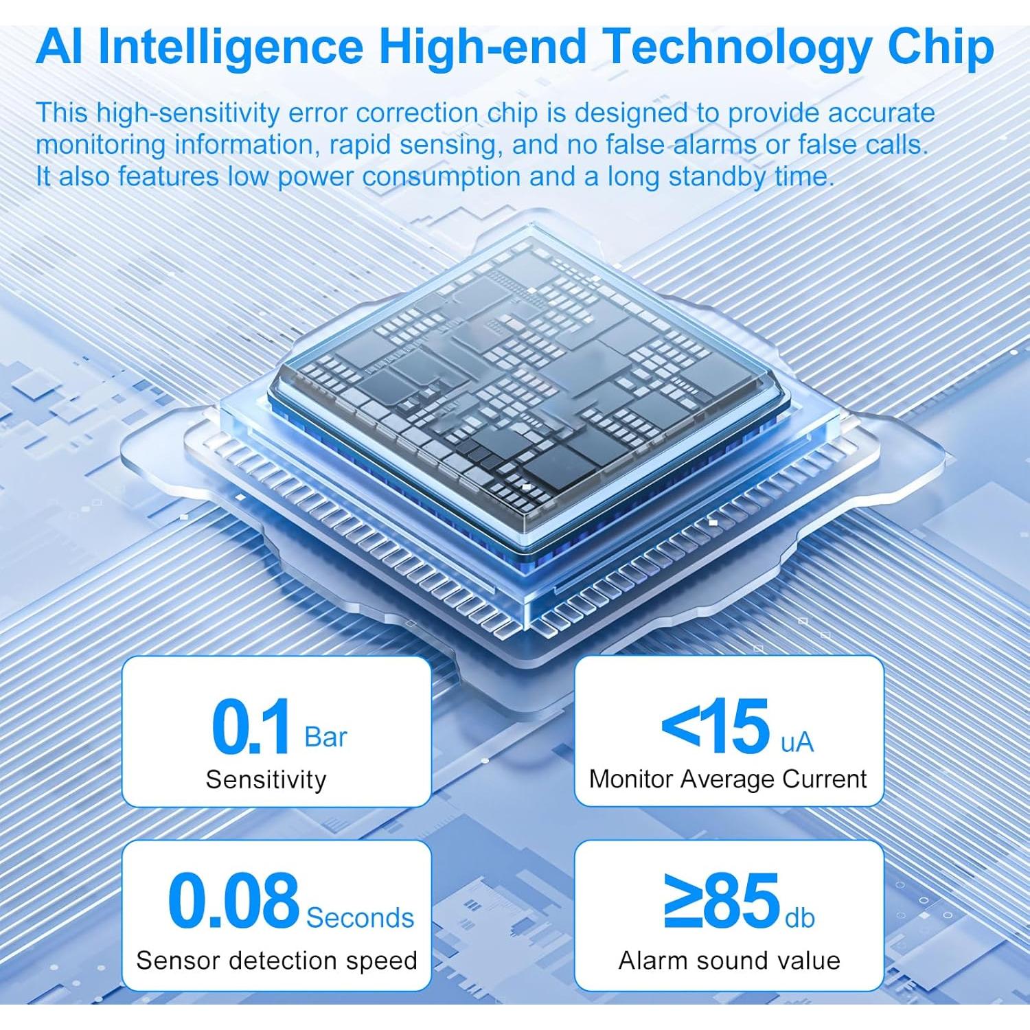 Paquete de 2 Detectores de Humo XUK Fotoeléctrico 85dB