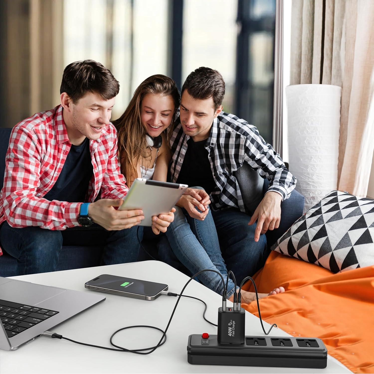 Cargador Rápido 40W 4 Puertos USB-C y USB-A Shenzhen