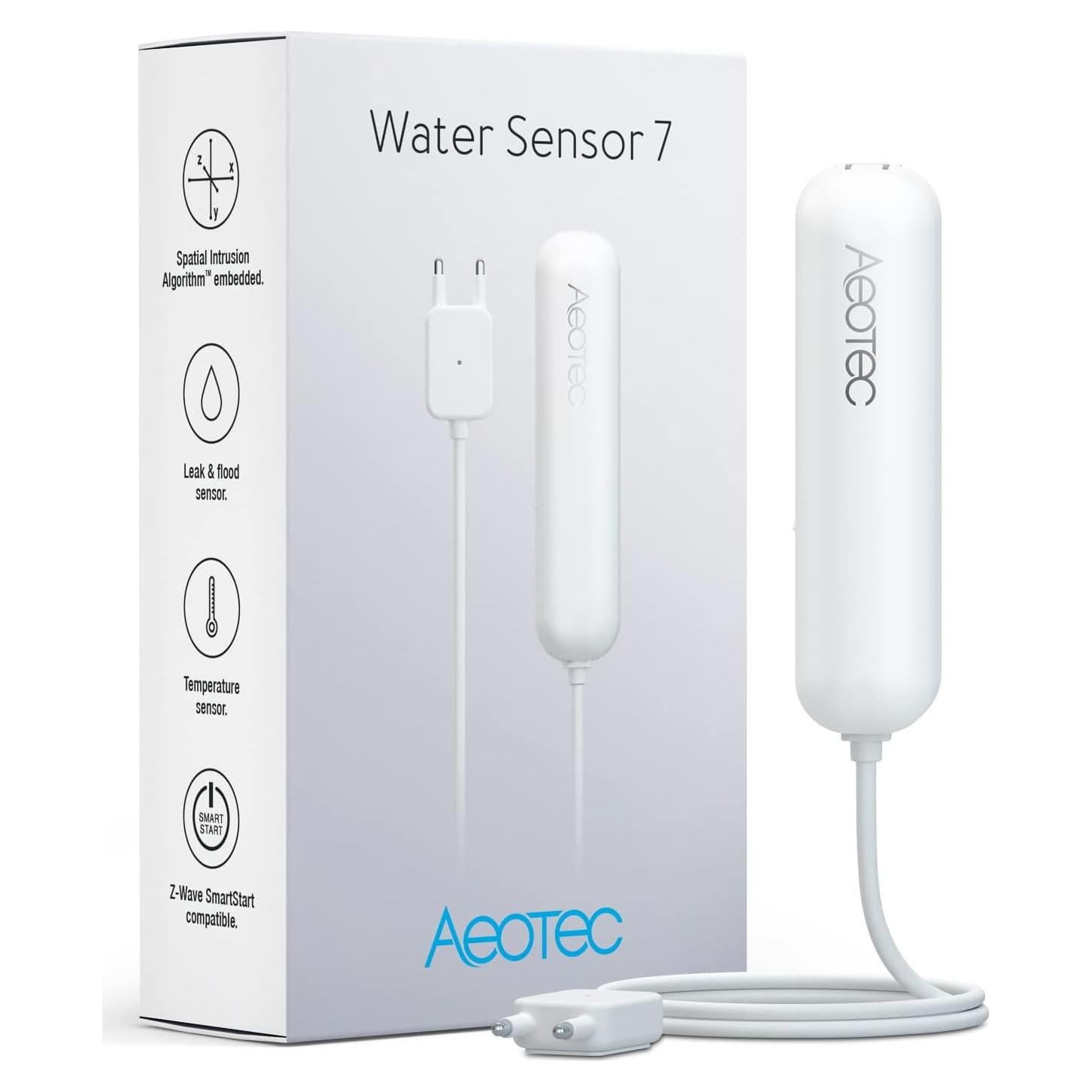 Sensor de Agua Aeotec 7 Z-Wave Básico para Detección de Fugas