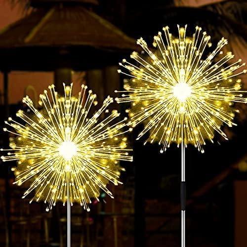 Luces de Fuegos Artificiales Solares JJGoo 135 LEDs 2 Modos