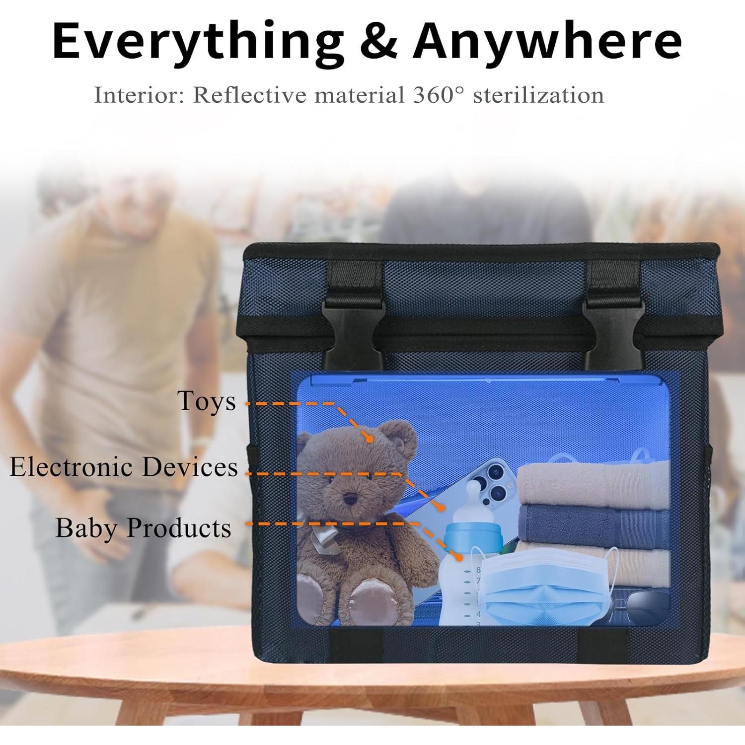 Caja Desinfectante UV con Ozono Coospider 12L Plegable