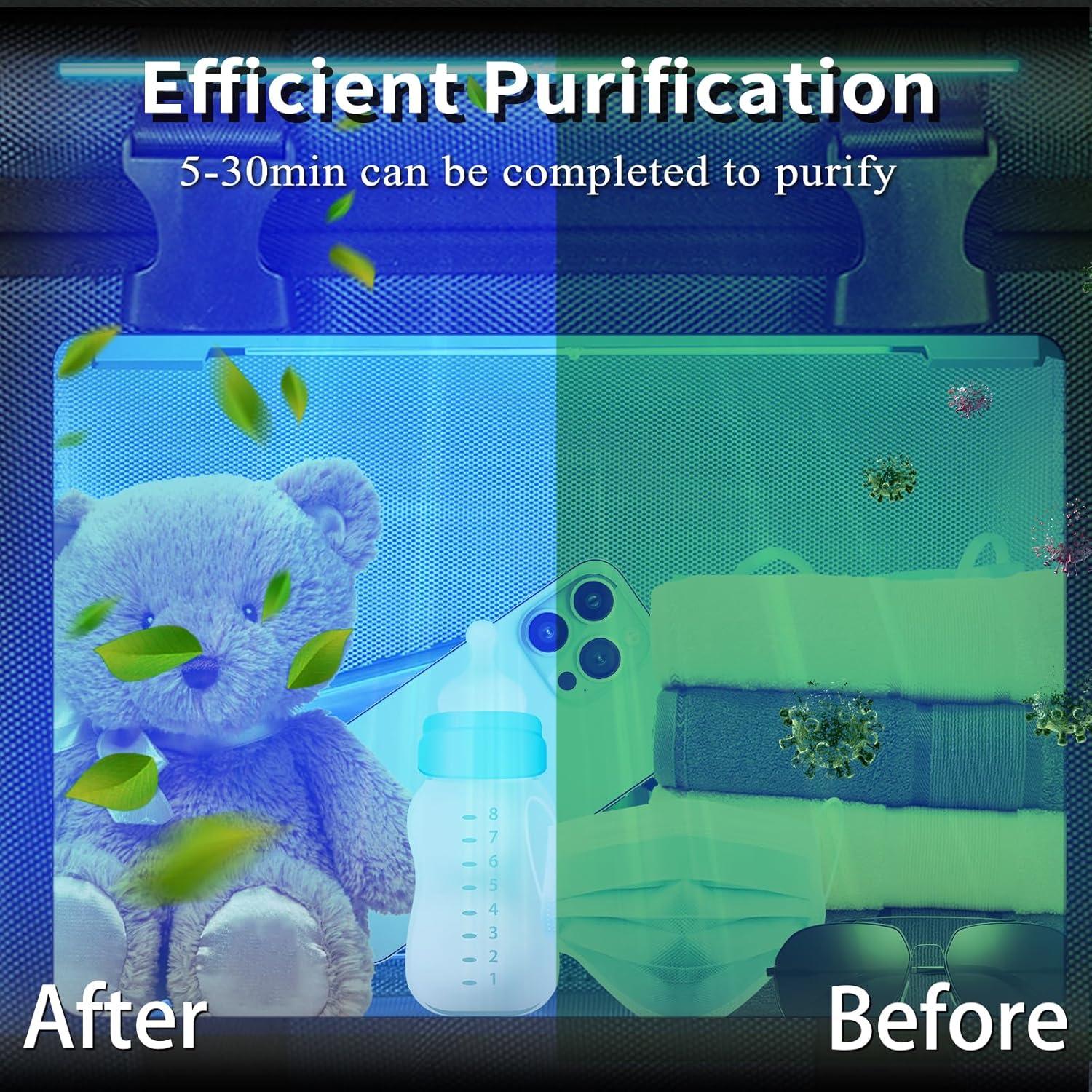 Caja Desinfectante UV con Ozono Coospider 12L Plegable