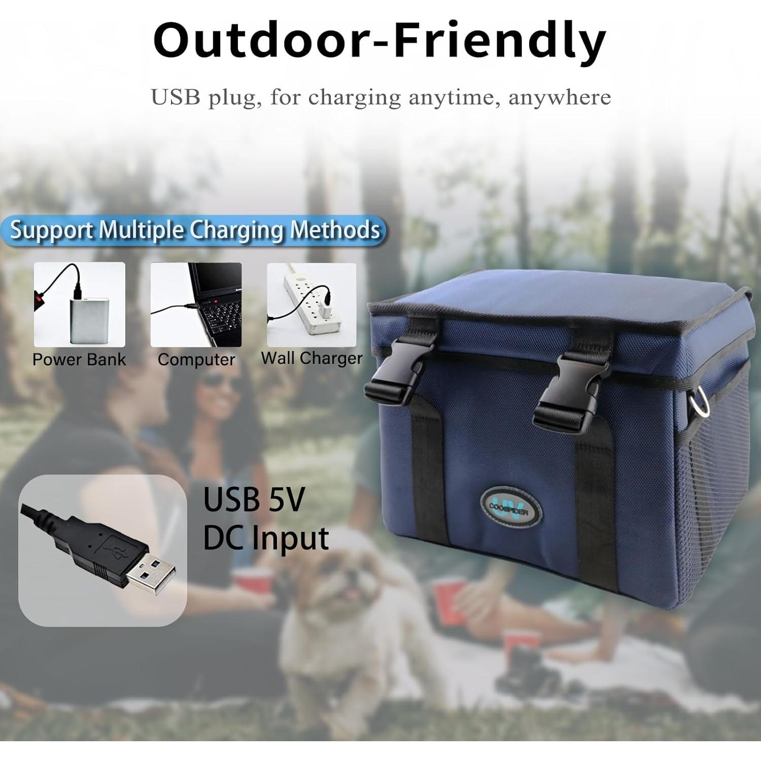 Caja Desinfectante UV con Ozono Coospider 12L Plegable