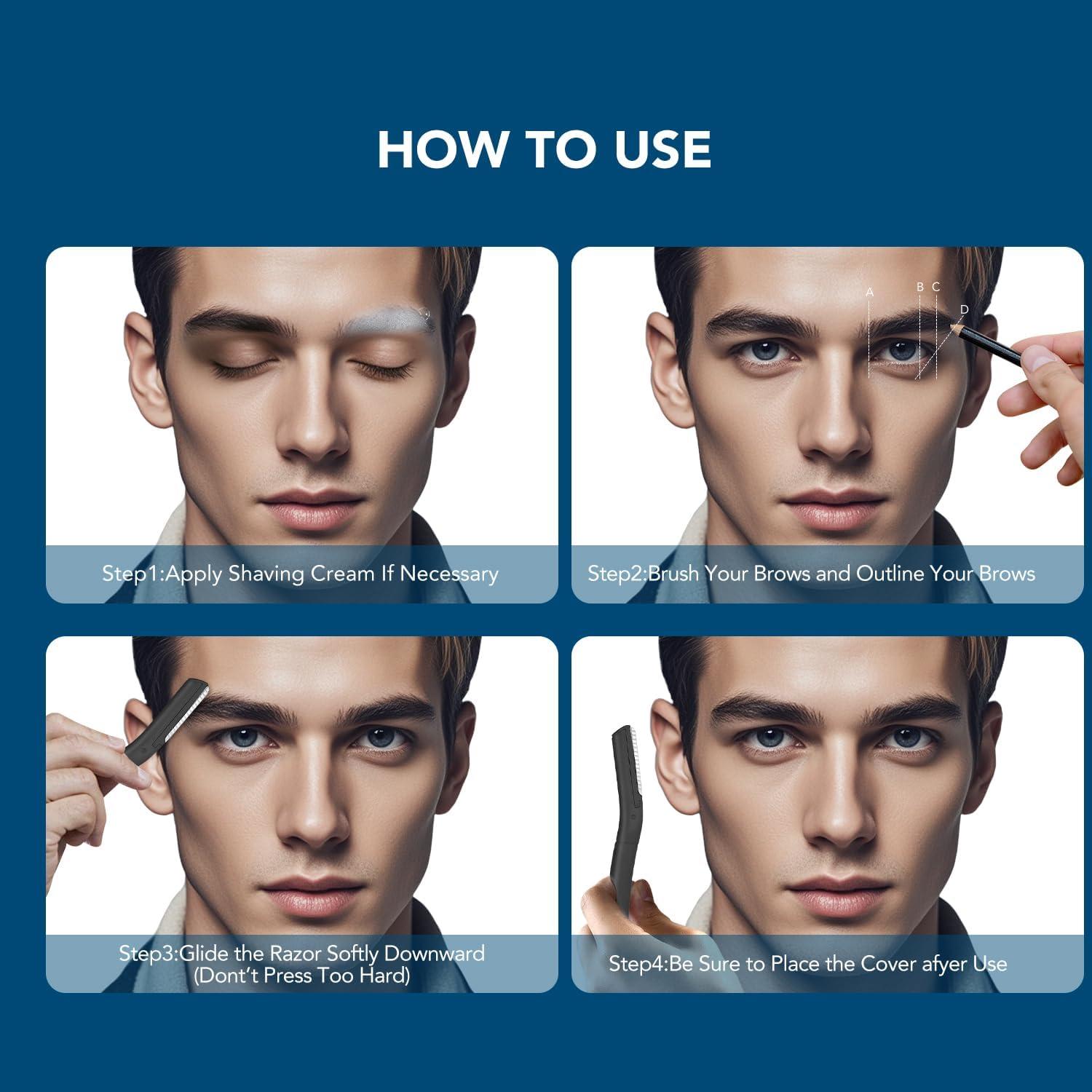 Cuchillas de Precisión CUT IT para Cejas y Vello Facial 6Pcs