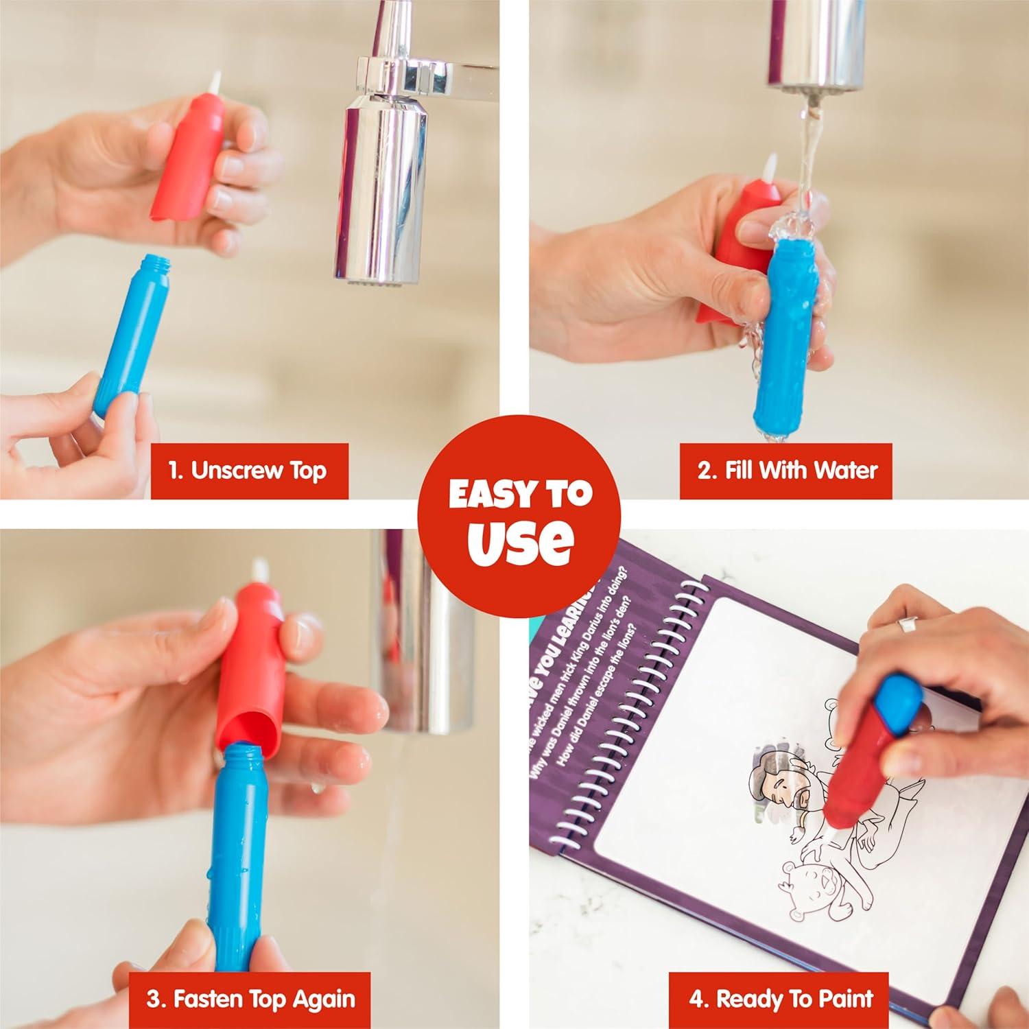 Set de 5 Pinceles Acuáticos Multicolores KangaToys para Niños